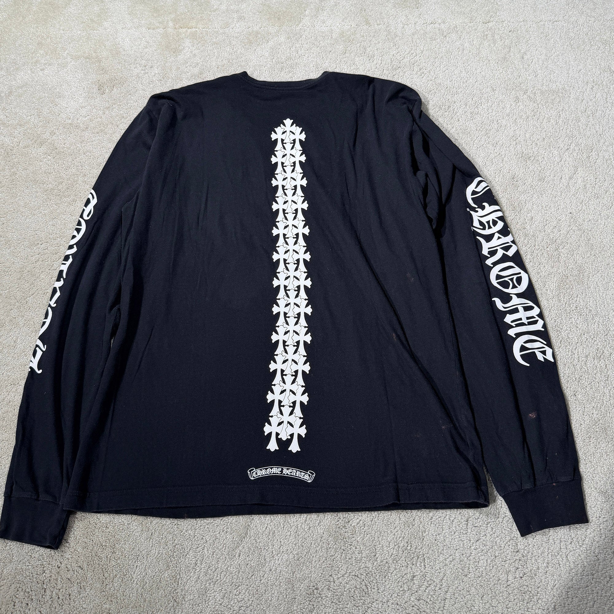 CHROME HEARTS Tire Track Long Sleeve Tee Size XL クロムハーツ タイヤトラックロングスリーブTシャツ サイズXL
