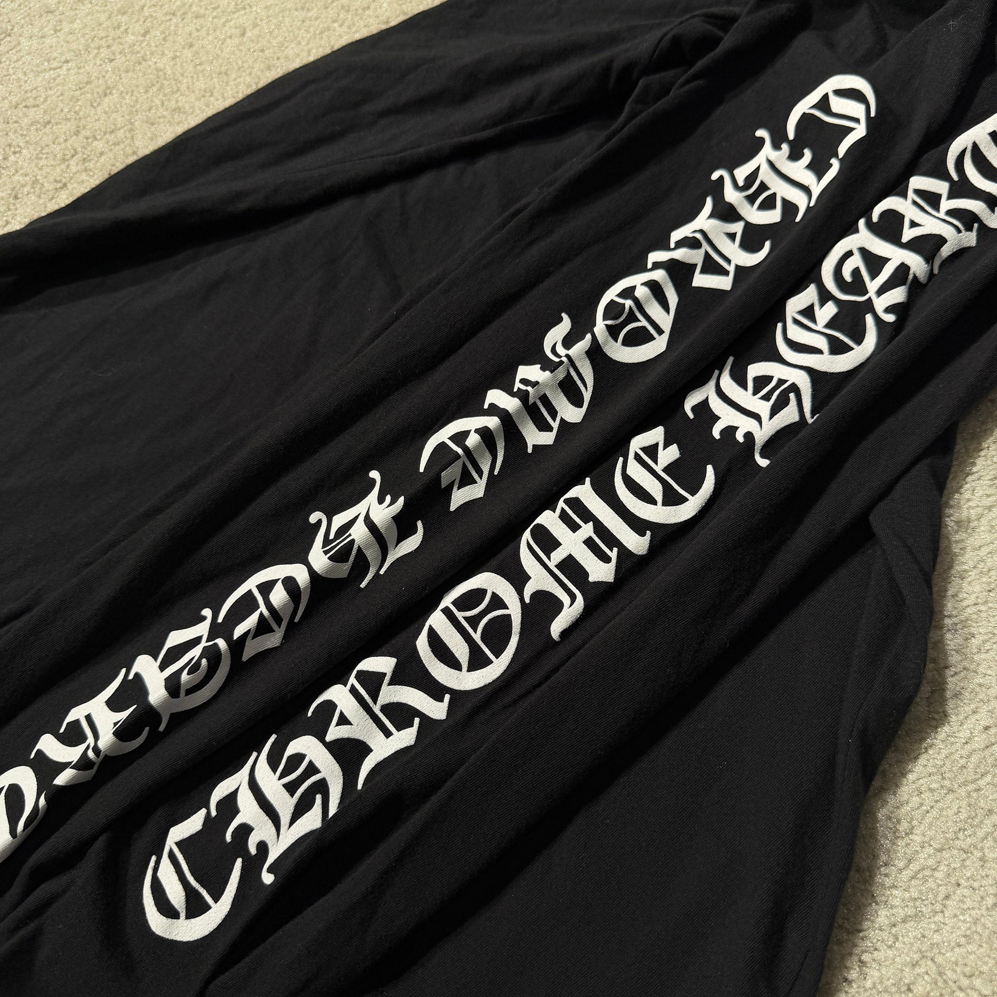 CHROME HEARTS Back Scroll Label Logo Long Sleeve Tee Size M クロムハーツ バックスクロールラベルロゴ ロングスリーブTシャツ サイズM