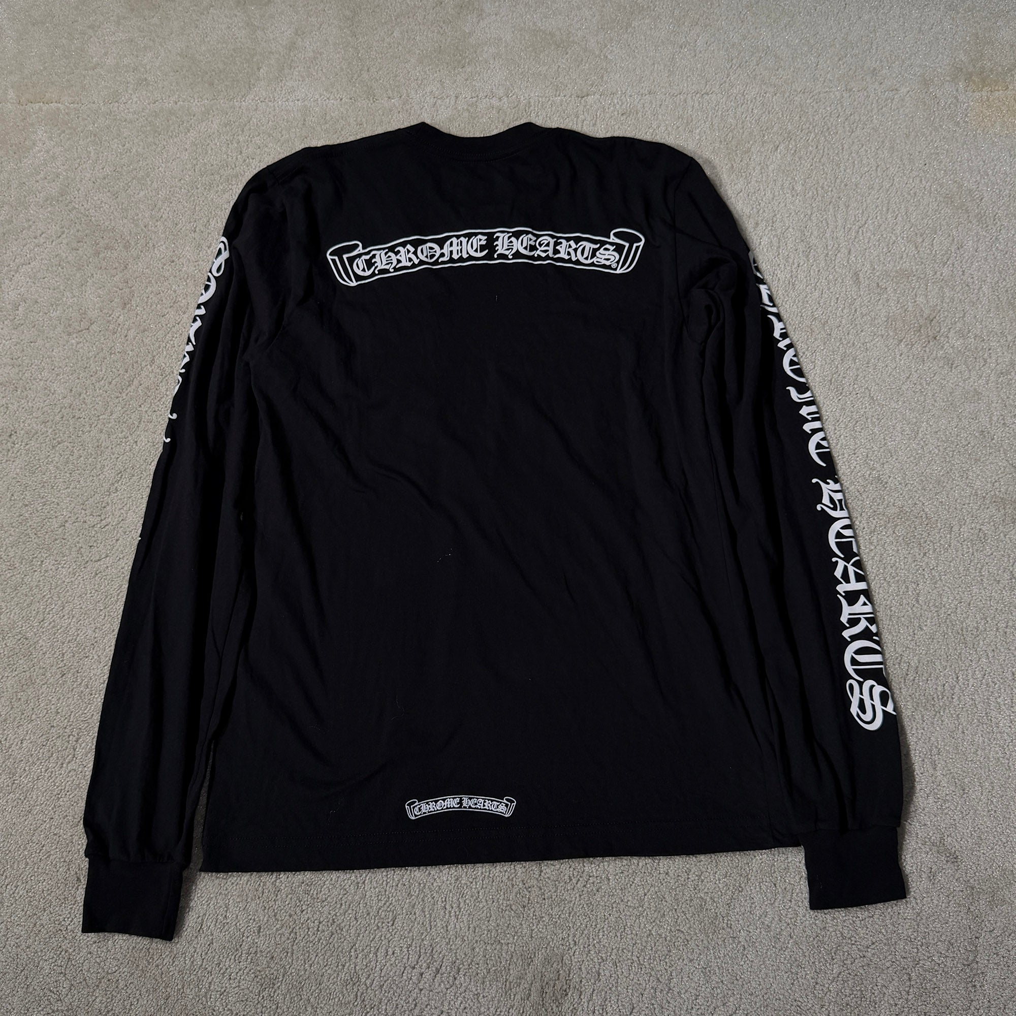 CHROME HEARTS Back Scroll Label Logo Long Sleeve Tee Size M クロムハーツ バックスクロールラベルロゴ ロングスリーブTシャツ サイズM