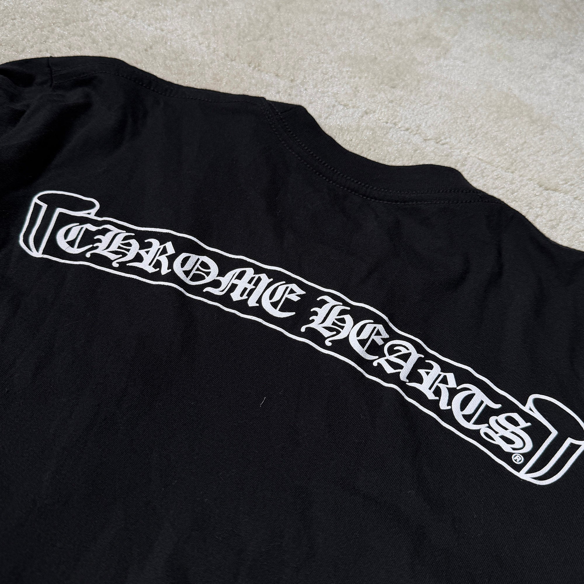 CHROME HEARTS Back Scroll Label Logo Long Sleeve Tee Size M クロムハーツ バックスクロールラベルロゴ ロングスリーブTシャツ サイズM