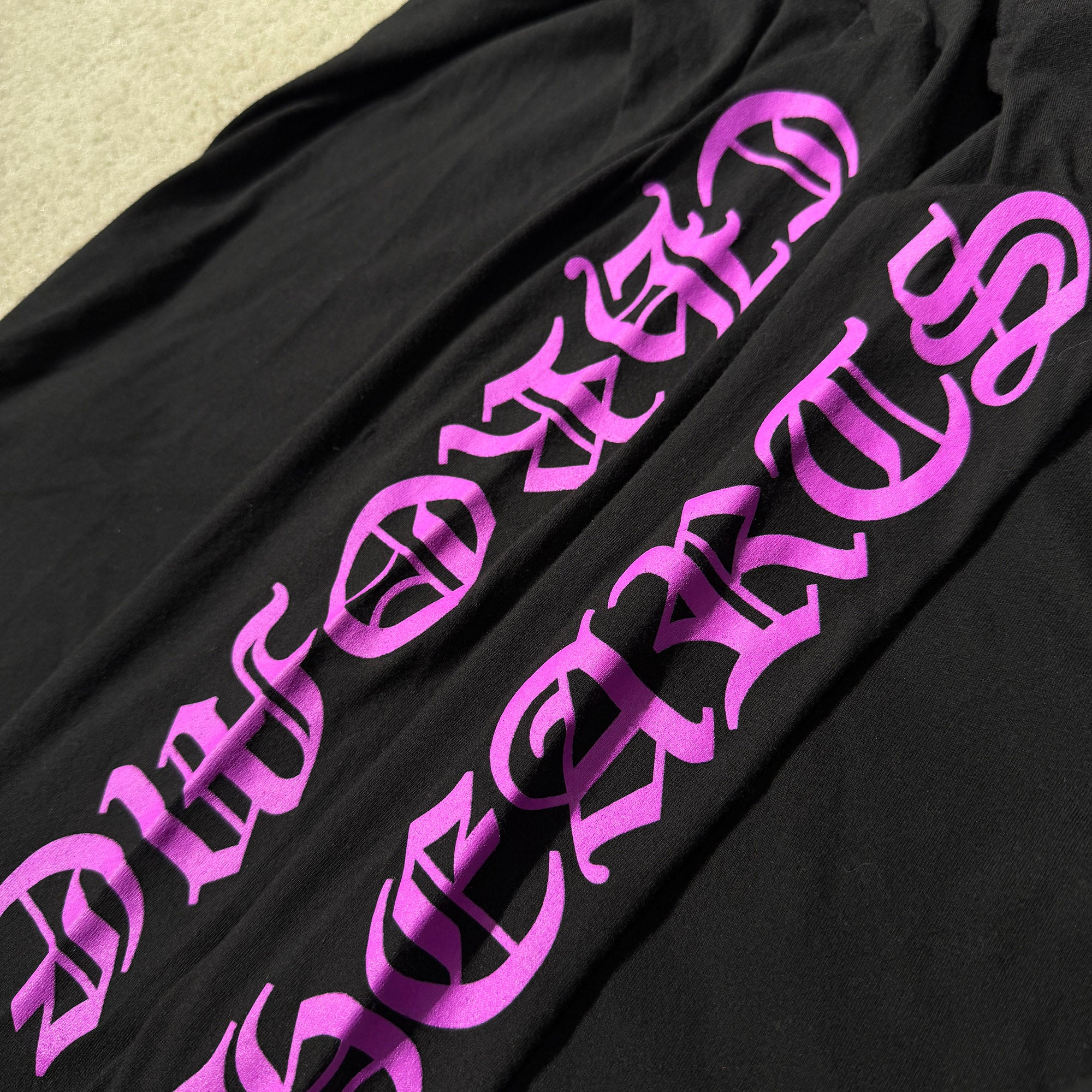 CHROME HEARTS Old English Neck Logo Long Sleeve Tee Size M クロムハーツ オールドイングリッシュ ネックロゴ ロングスリーブTシャツ サイズM