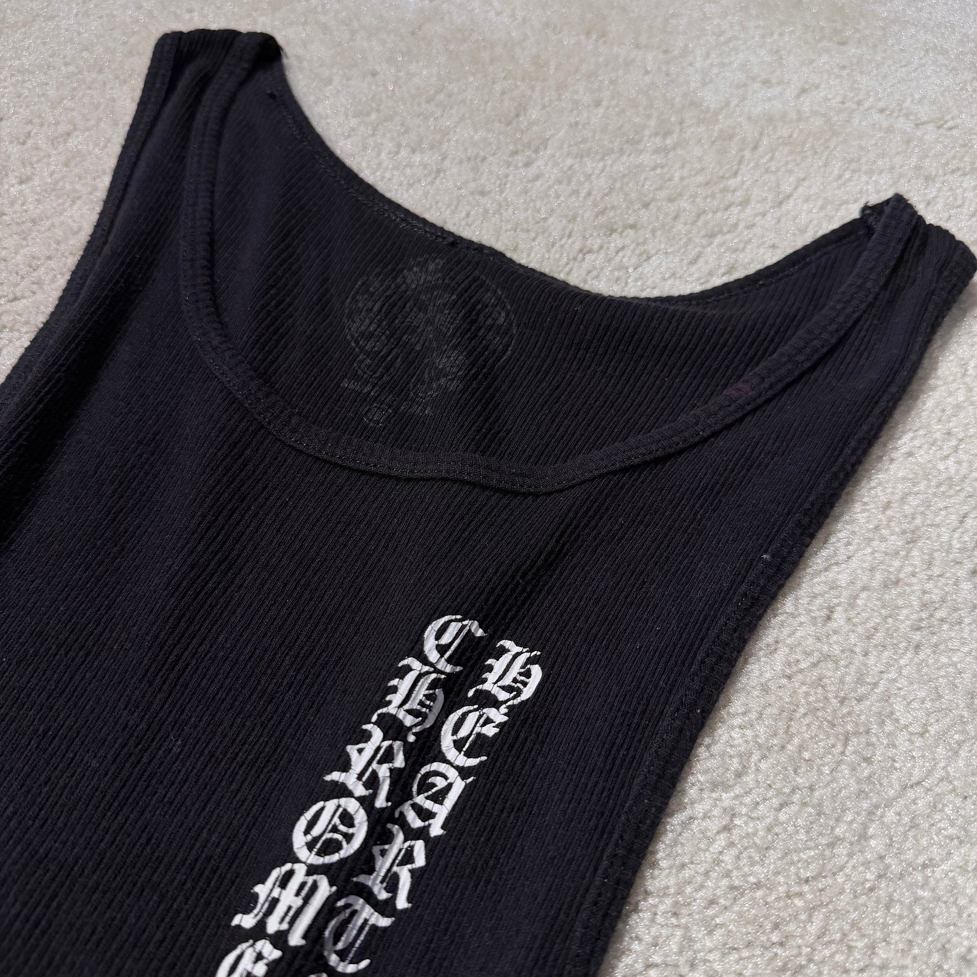 CHROME HEARTS Vertical Side Logo Tank Top Size M クロムハーツ ヴァーティカル サイドロゴ タンクトップ サイズM