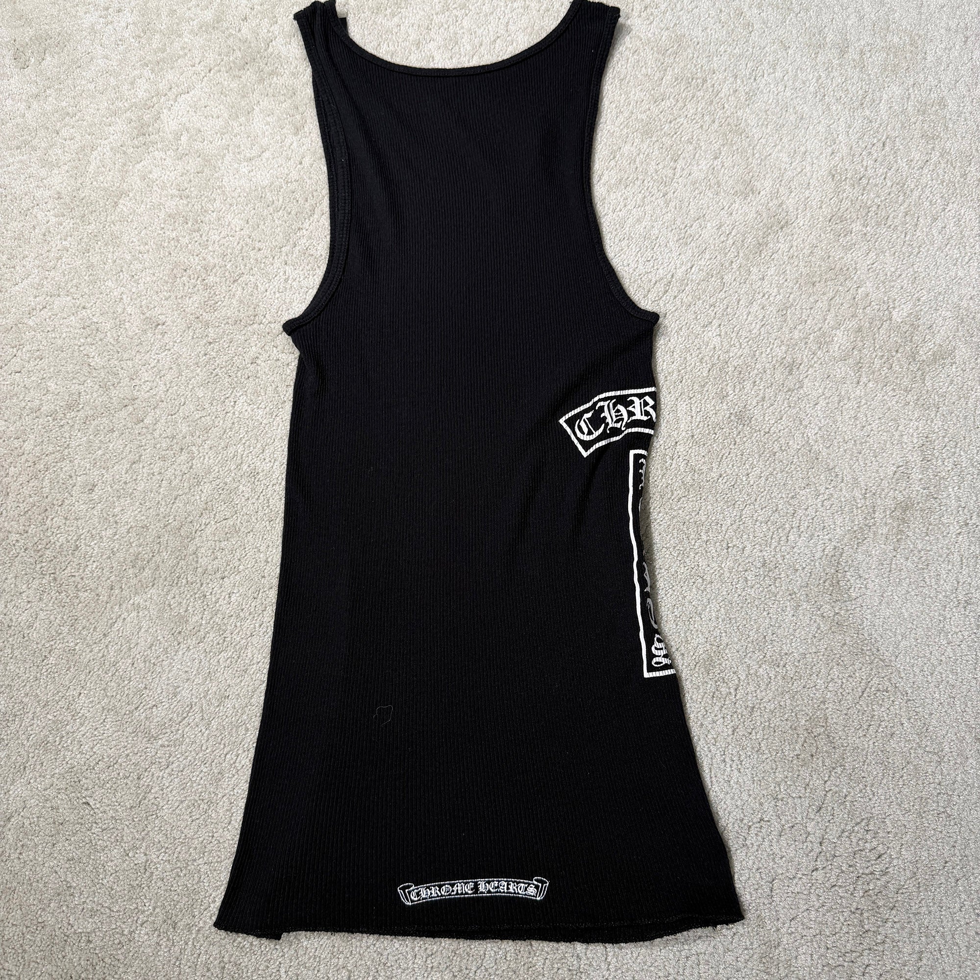 CHROME HEARTS Vertical Side Logo Tank Top Size M クロムハーツ ヴァーティカル サイドロゴ タンクトップ サイズM