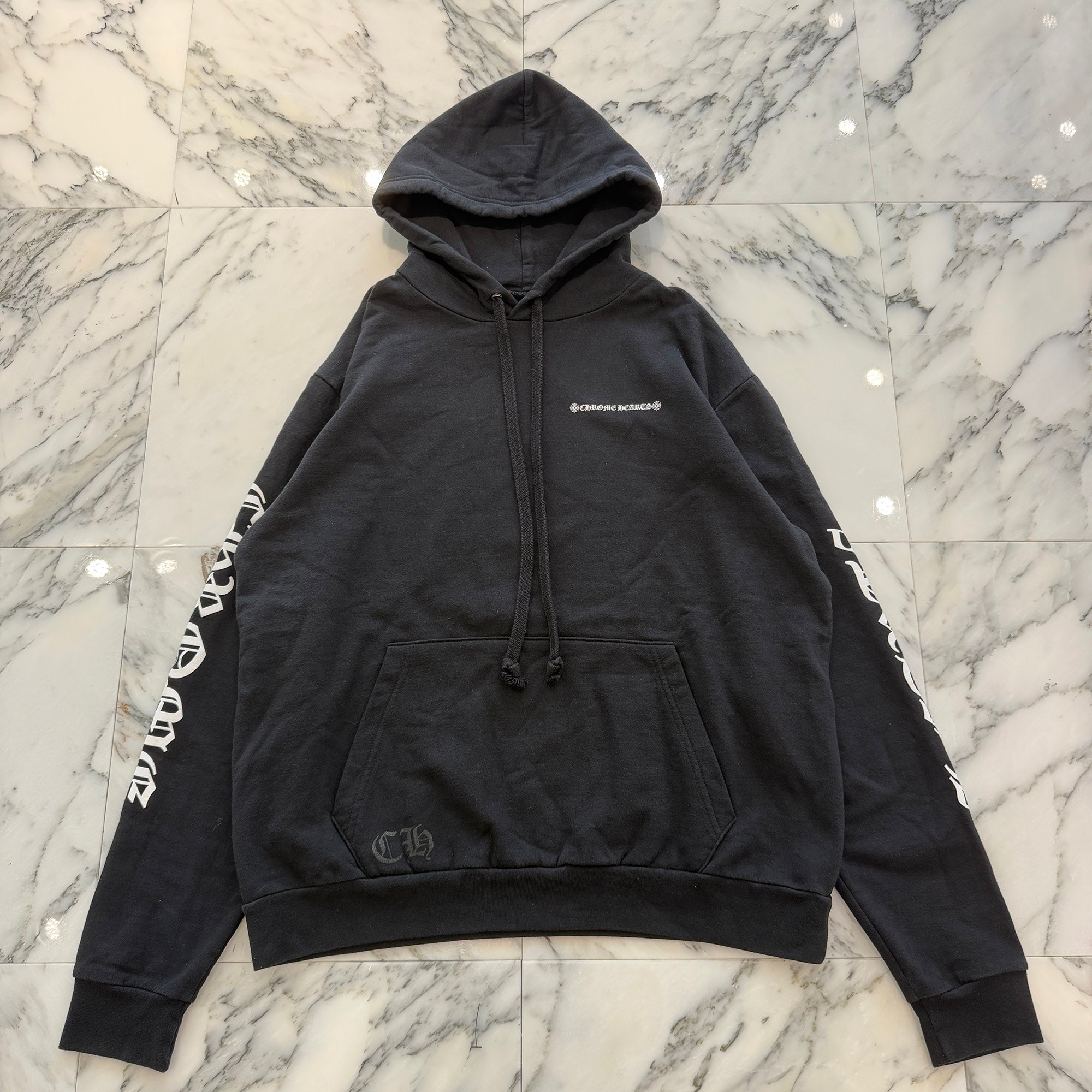 CHROME HEARTS Cross Tire Track Pullover Hoodie Size M クロムハーツ クロス タイヤトラック プルオーバーフーディー サイズM
