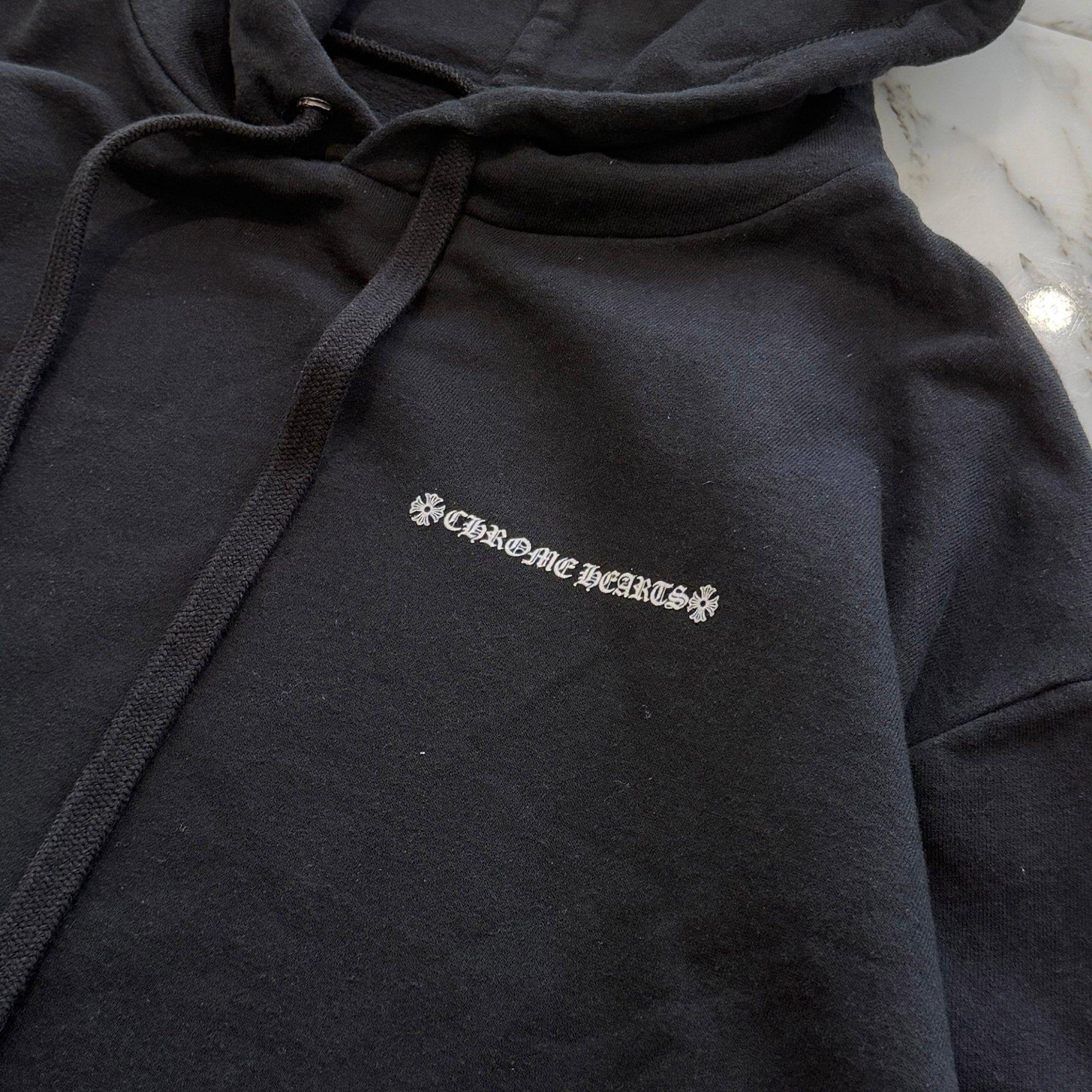 CHROME HEARTS Cross Tire Track Pullover Hoodie Size M クロムハーツ クロス タイヤトラック プルオーバーフーディー サイズM