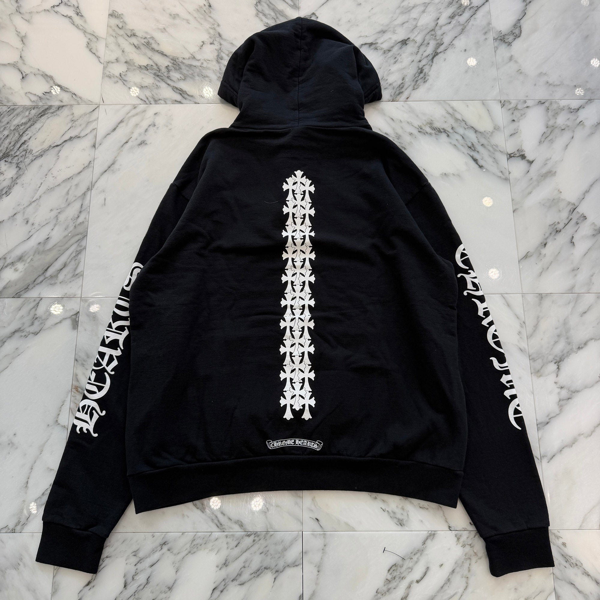 CHROME HEARTS Cross Tire Track Pullover Hoodie Size M クロムハーツ クロス タイヤトラック プルオーバーフーディー サイズM