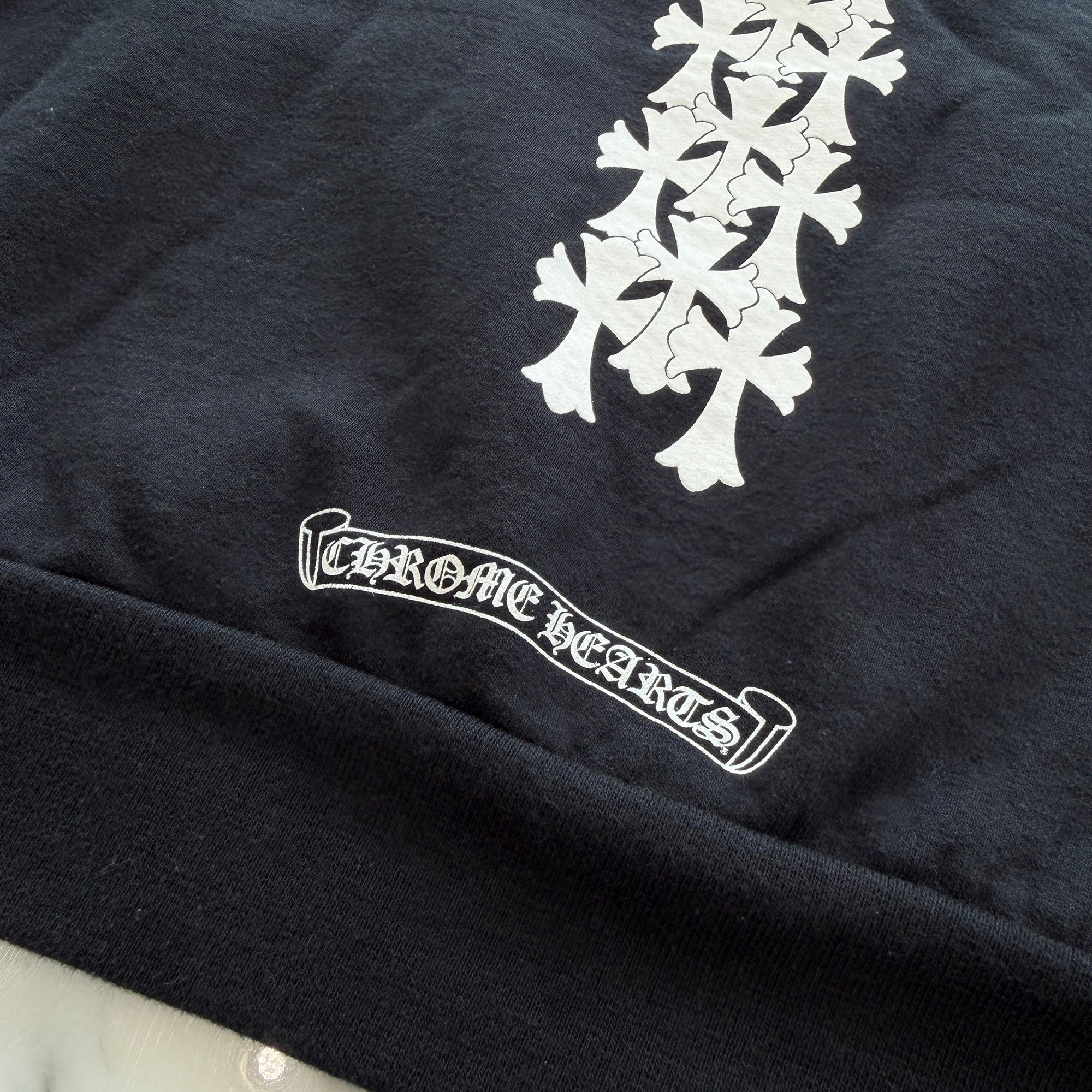 CHROME HEARTS Cross Tire Track Pullover Hoodie Size M クロムハーツ クロス タイヤトラック プルオーバーフーディー サイズM