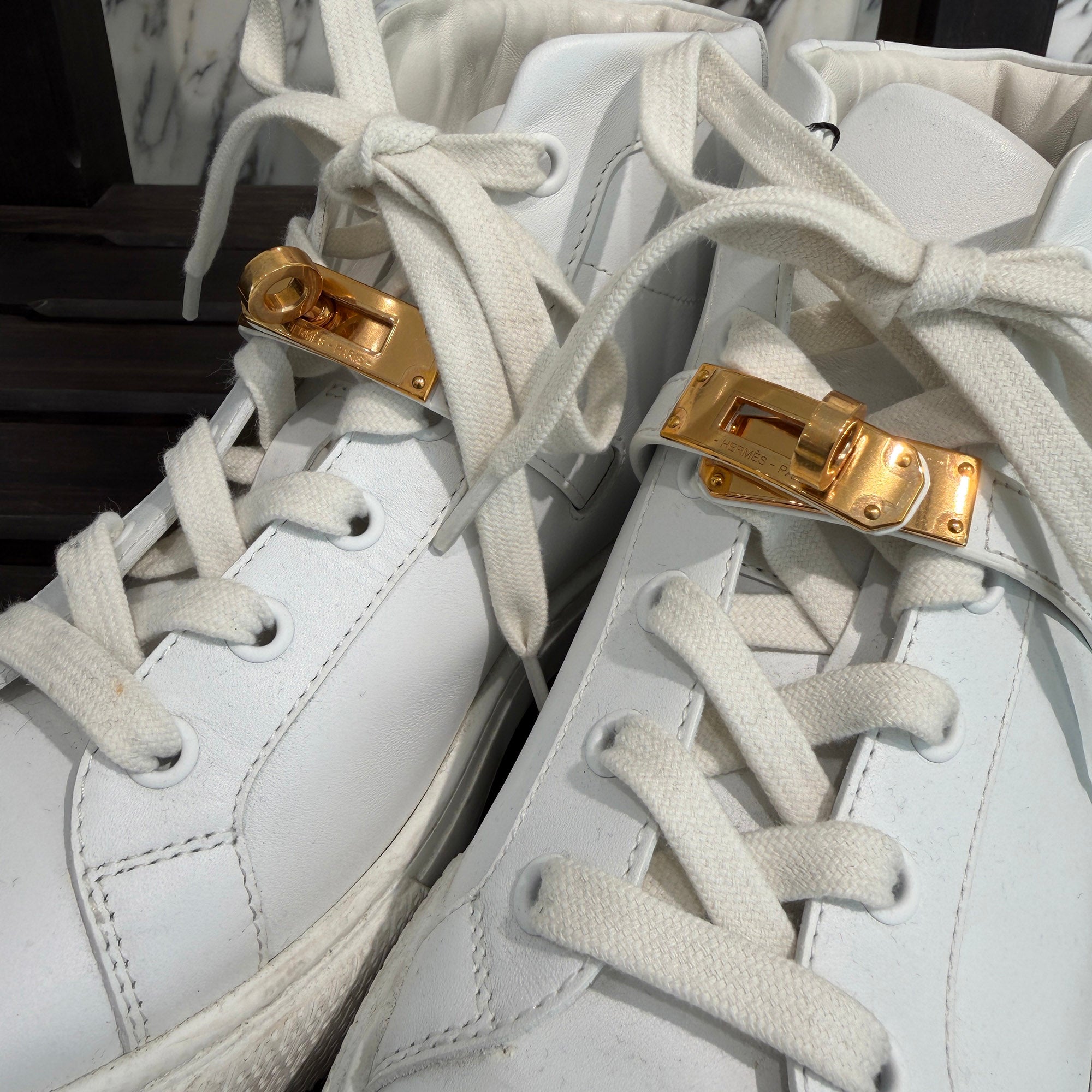 HERMES Sneakers "DAY" H212257Z 90340 Size 36 (約23.0cm～23.5cm) エルメス スニーカー "デイ" サイズ36(約23.0cm～23.5cm)