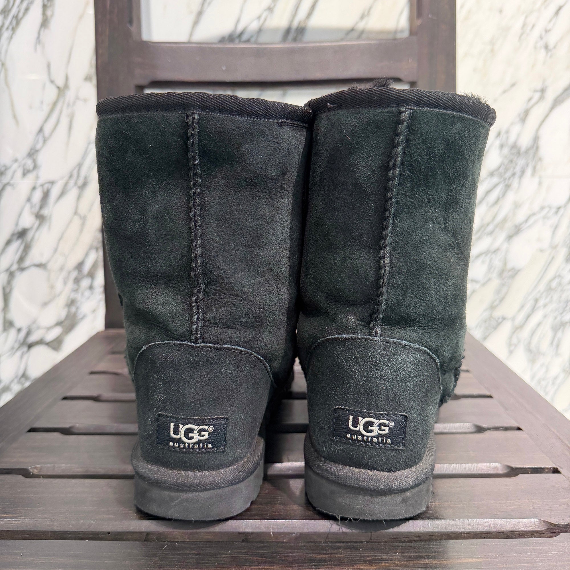 CHROME HEARTS × UGG Custom Suede Leather Shearling Boots Size JP24.0cm クロムハーツ×アグー カスタム スエードレザー ムートンブーツ サイズJP24.0cm