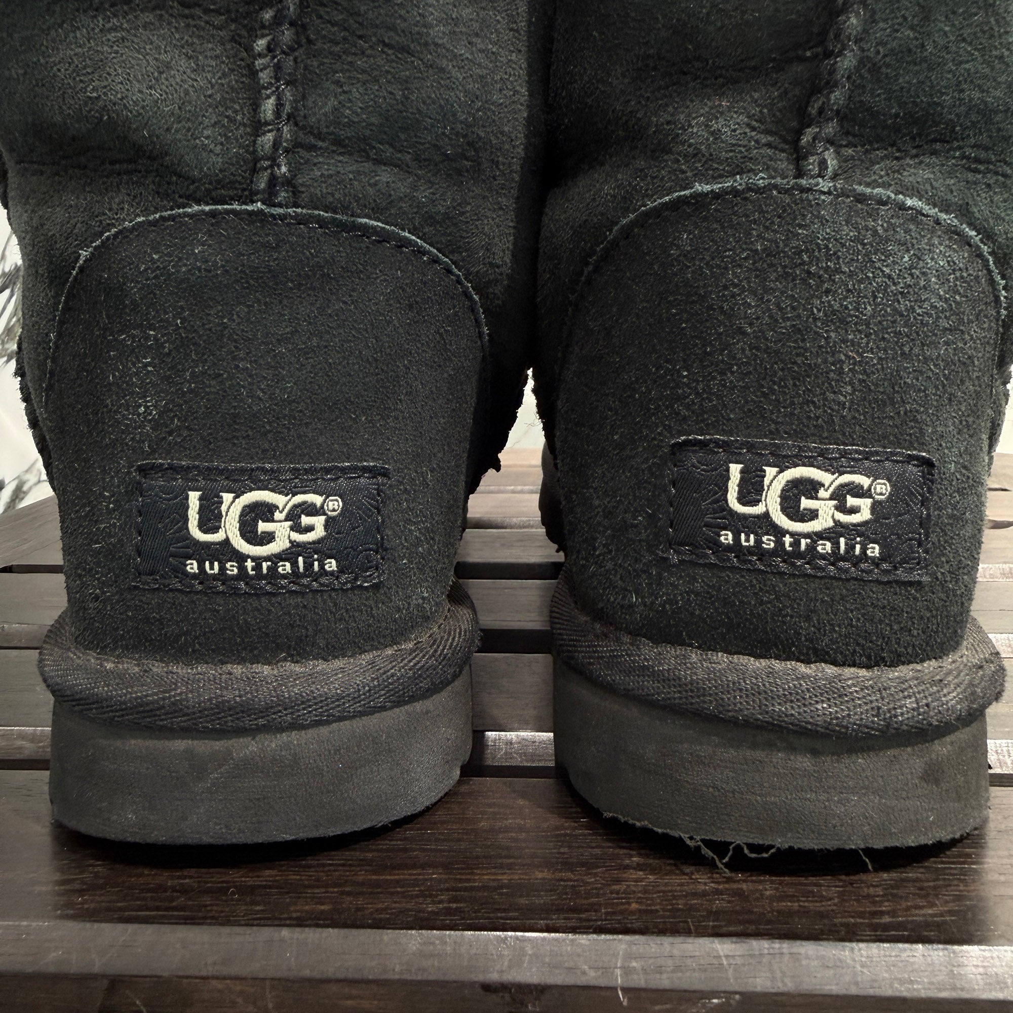 CHROME HEARTS × UGG Custom Suede Leather Shearling Boots Size JP24.0cm クロムハーツ×アグー カスタム スエードレザー ムートンブーツ サイズJP24.0cm