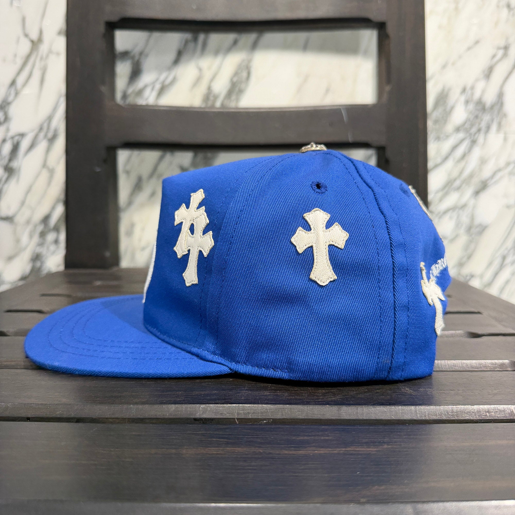 CHROME HEARTS Cemetery Cross Patch Trucker Cap Size ONE SIZE（53