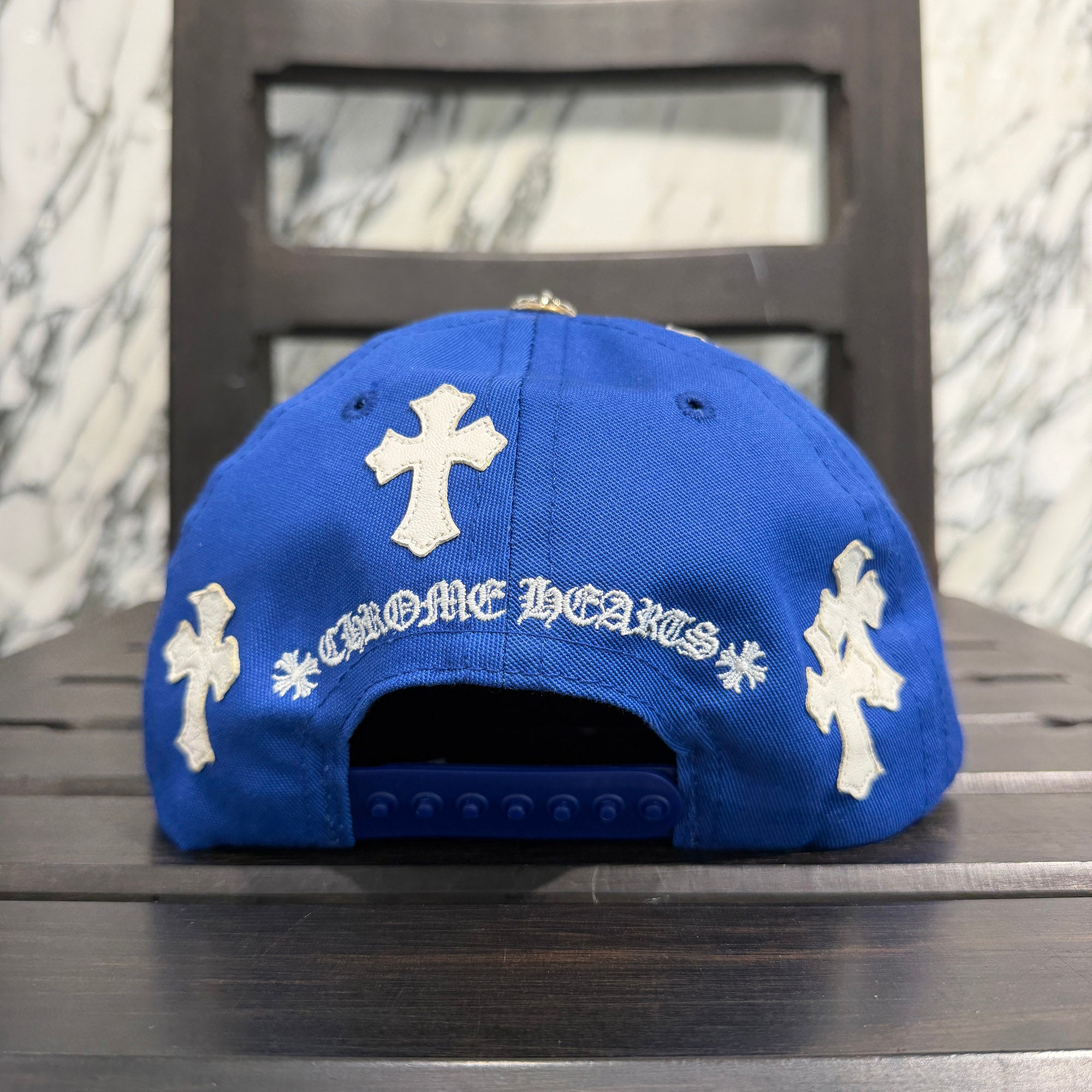 CHROME HEARTS Cemetery Cross Patch Trucker Cap Size ONE SIZE（53