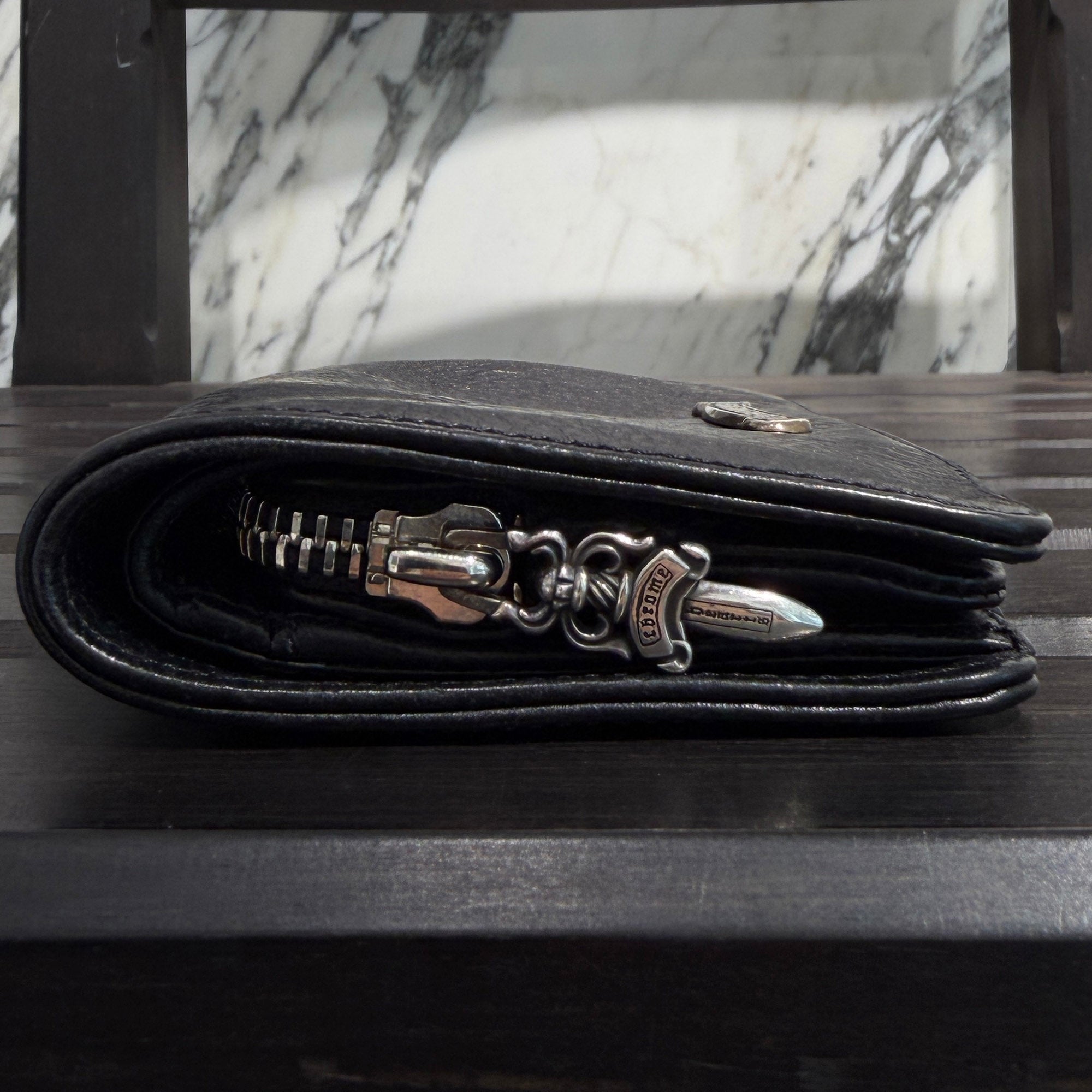 CHROME HEARTS Joey Scroll Wallet クロムハーツ ジョーイ スクロールウォレット