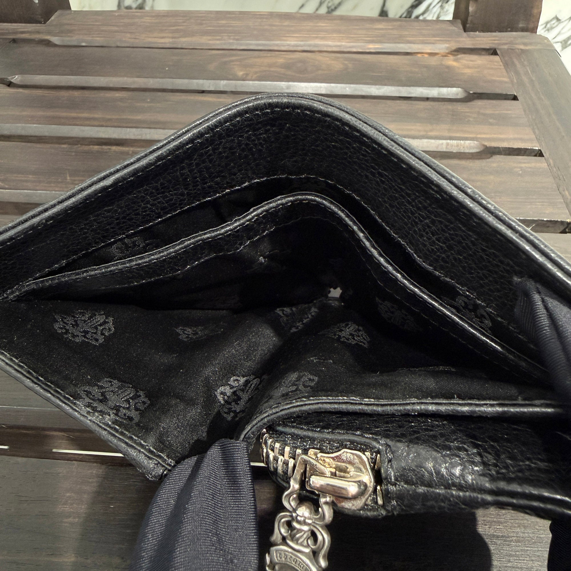 CHROME HEARTS Joey Scroll Wallet クロムハーツ ジョーイ スクロールウォレット