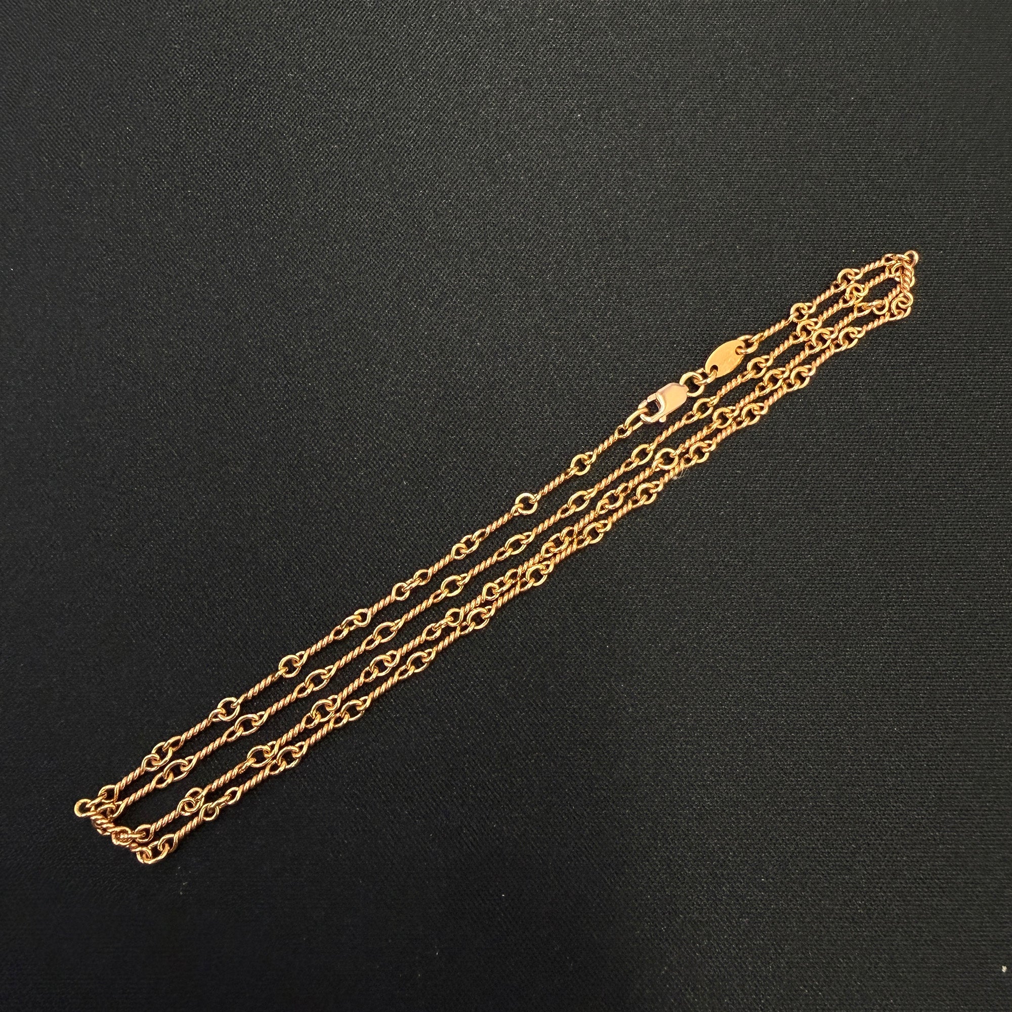 CHROME HEARTS 22K Twist Chain Necklace Size 20 Inch クロムハーツ 22K ツイストチェーン ネックレス サイズ 20インチ