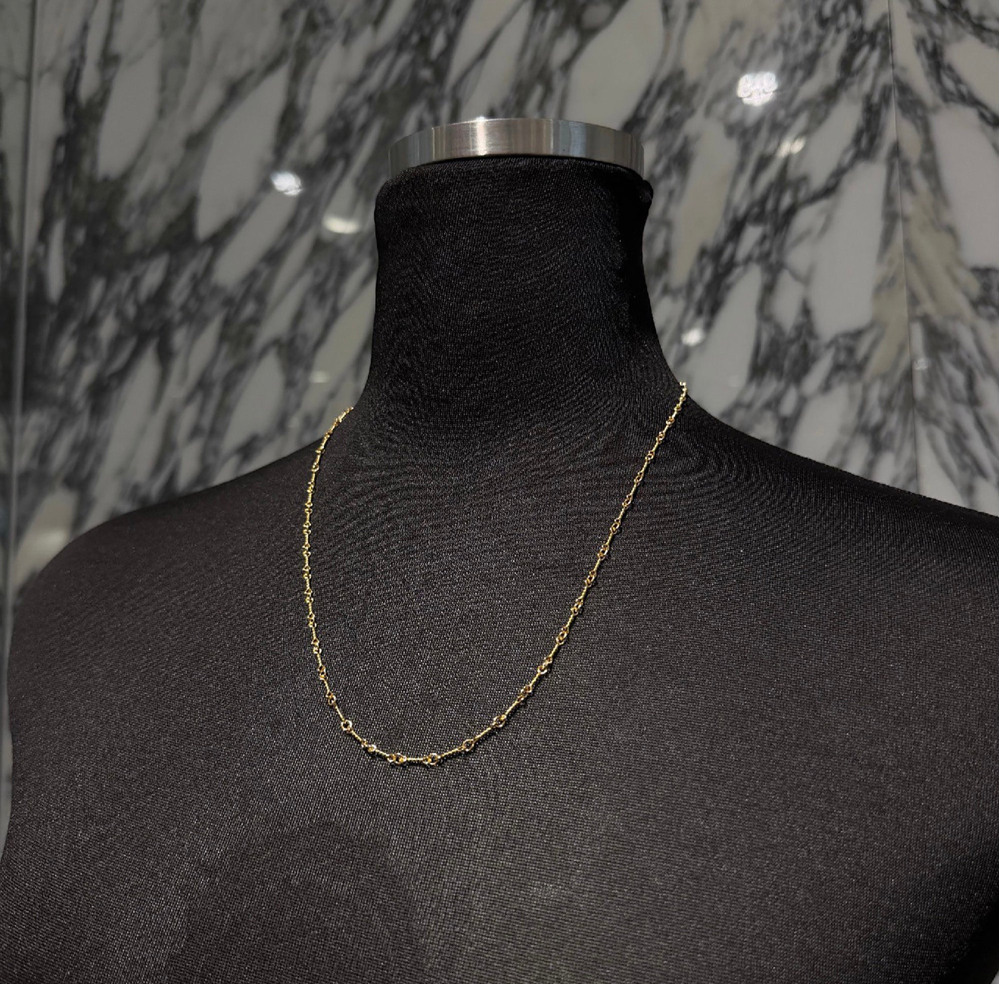 CHROME HEARTS 22K Twist Chain Necklace Size 20 Inch クロムハーツ 22K ツイストチェーン ネックレス サイズ 20インチ