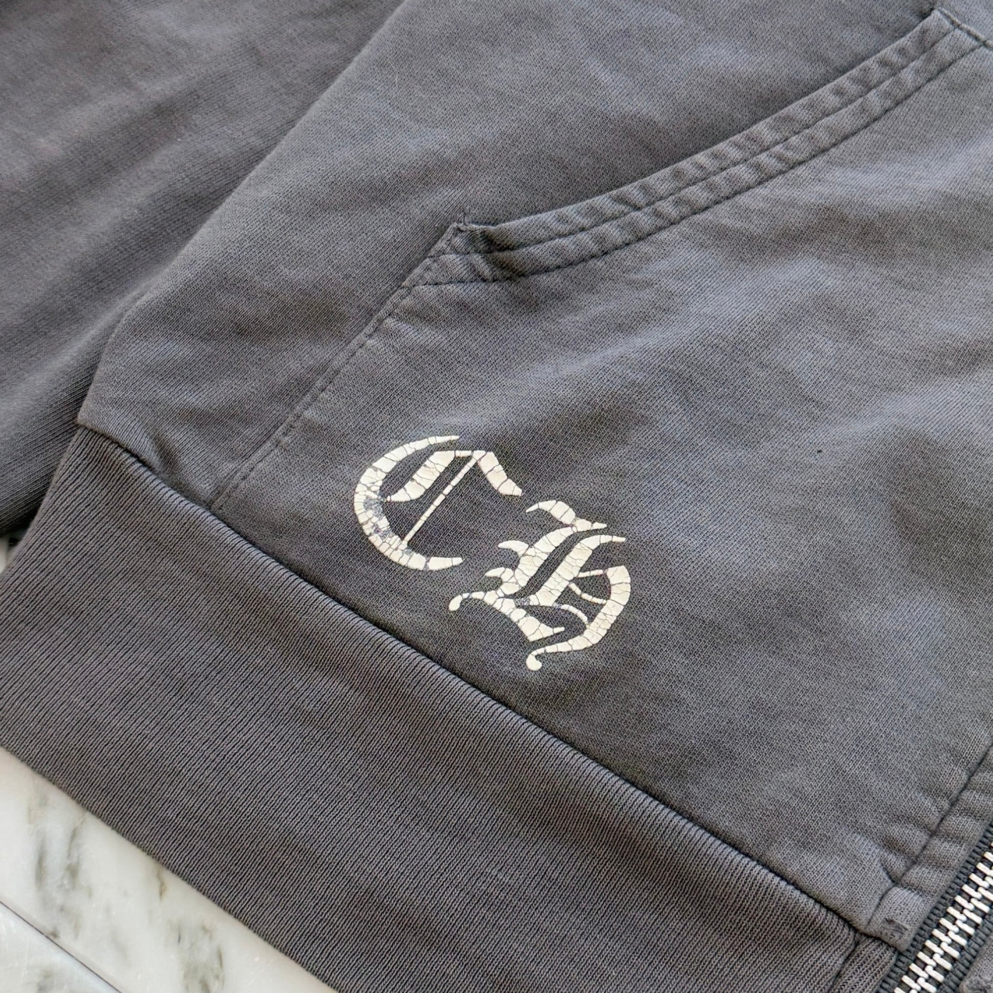 CHROME HEARTS Back Celtic Cross Horseshoe Zip Up Hoodie Size S クロムハーツ バック ケルティッククロス ホースシュージップアップフーディー サイズS
