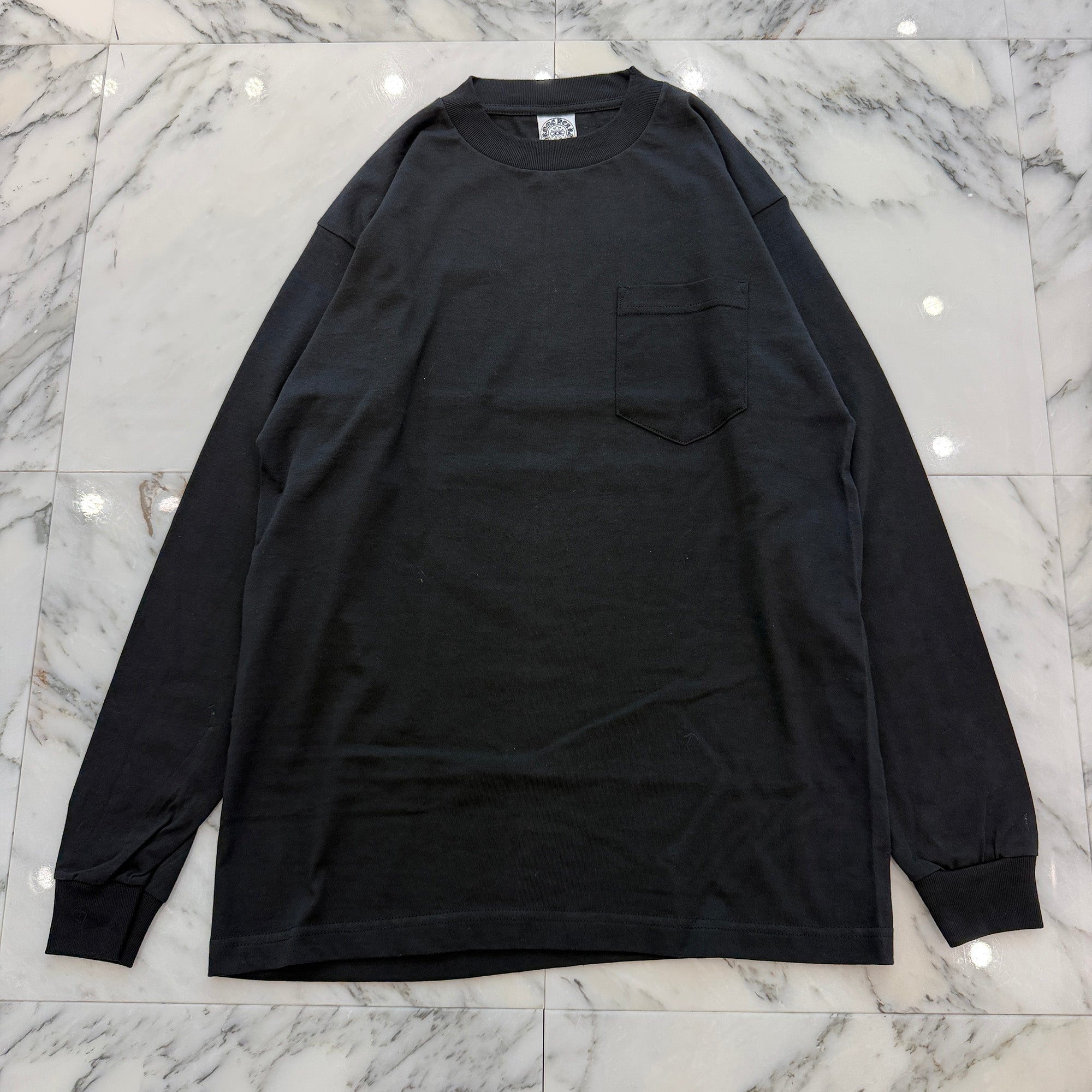 CHROME Back Cemetery Cross Wing Print Long Sleeve Tee Size M クロムハーツ バック セメタリークロスウィング プリント ロングスリーブＴシャツ サイズM