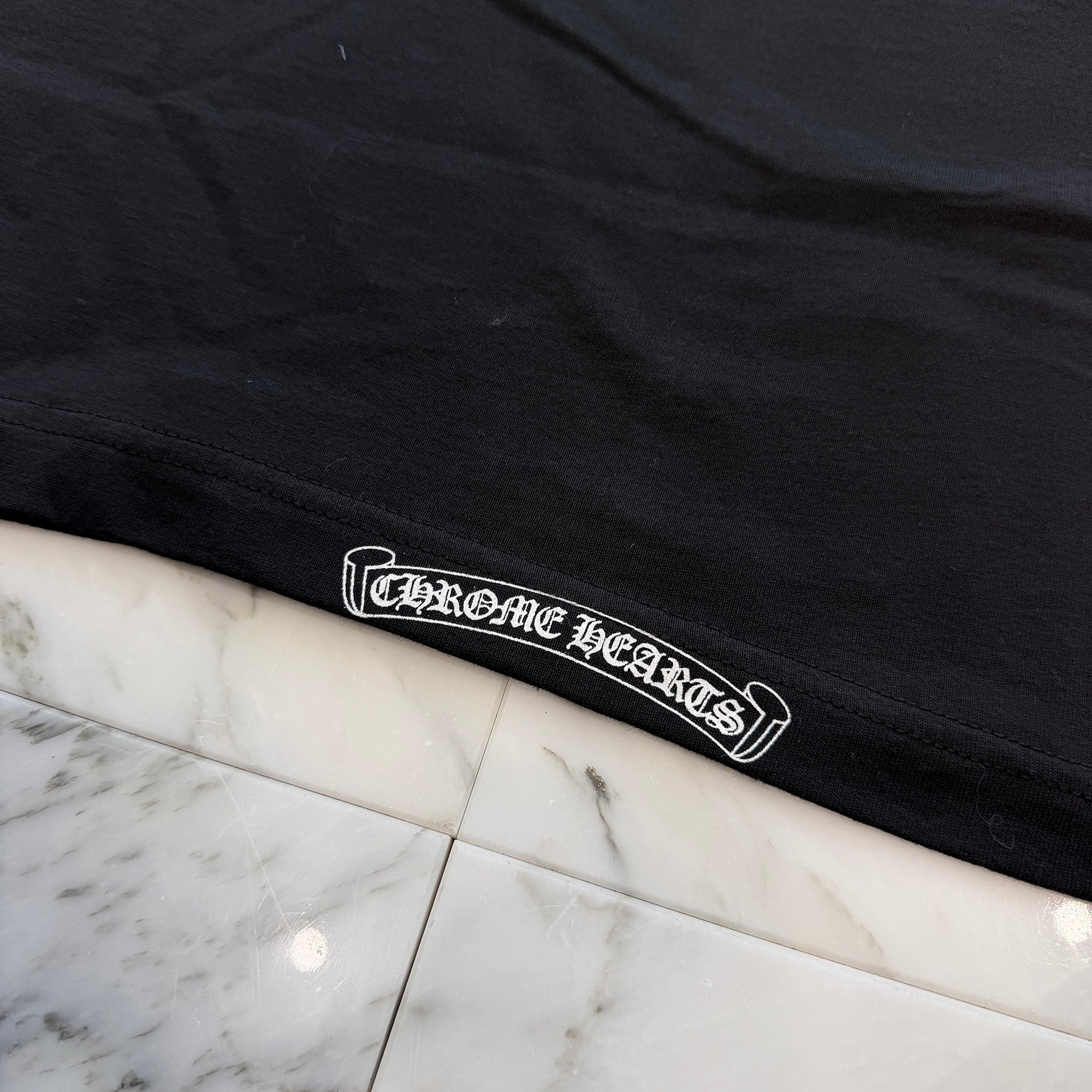 CHROME Back Cemetery Cross Wing Print Long Sleeve Tee Size M クロムハーツ バック セメタリークロスウィング プリント ロングスリーブＴシャツ サイズM