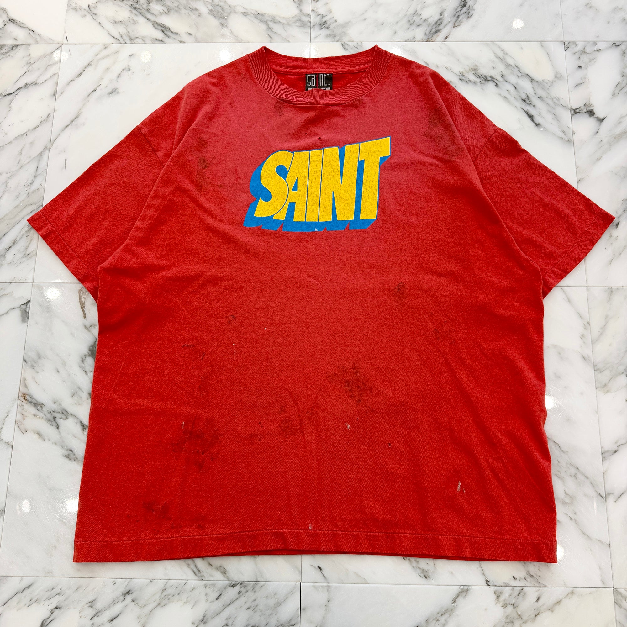 SAINT Mxxxxxx 2025AW "SAINT" S/S Tee SM-HR1-0000-025 Size XL セントマイケル "セイント" Tシャツ サイズXL