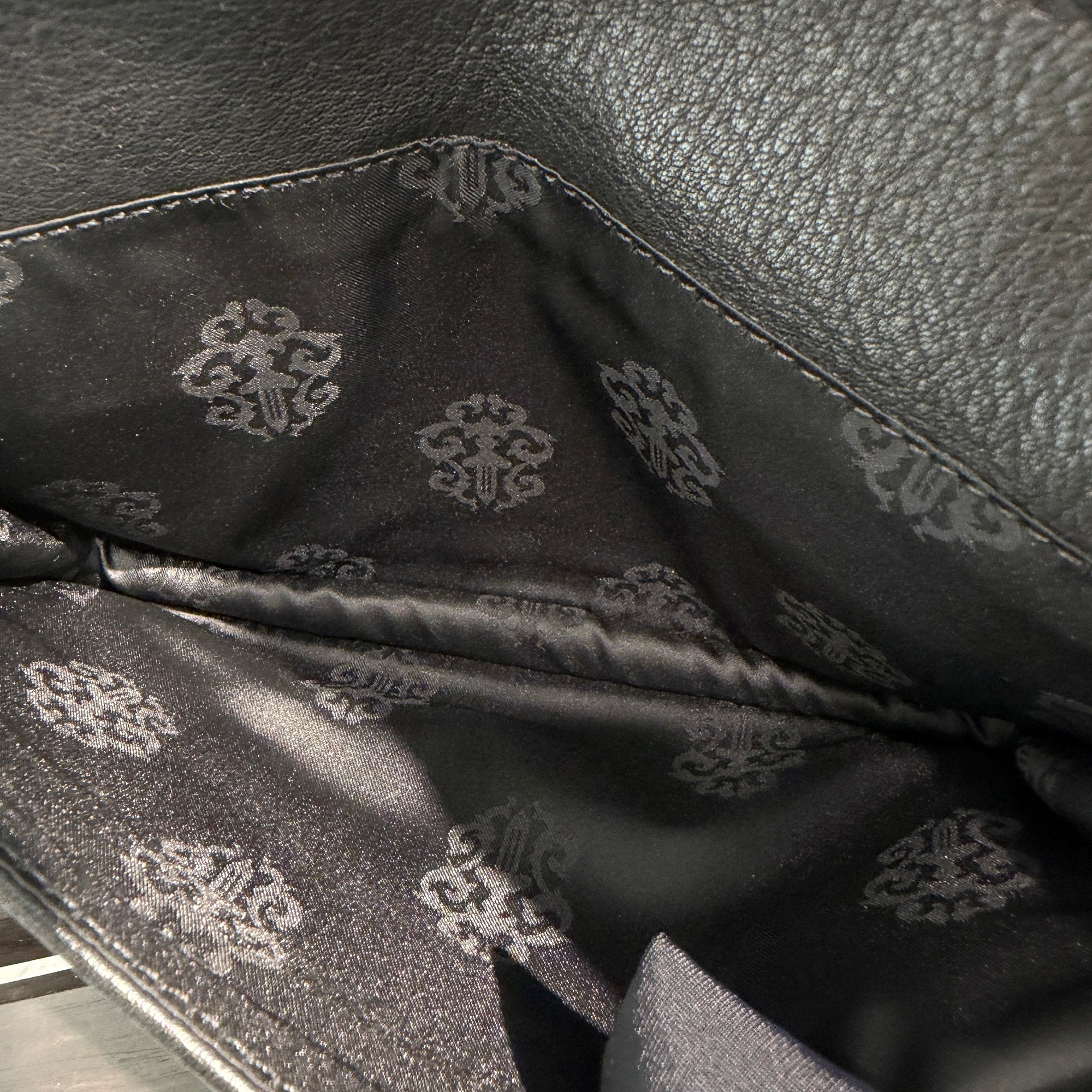 CHROME HEARTS 2CLIP Mini Classic Chain Leather Hand Bag クロムハーツ 2クリップ ミニクラッシックチェーン レザーハンドバッグ