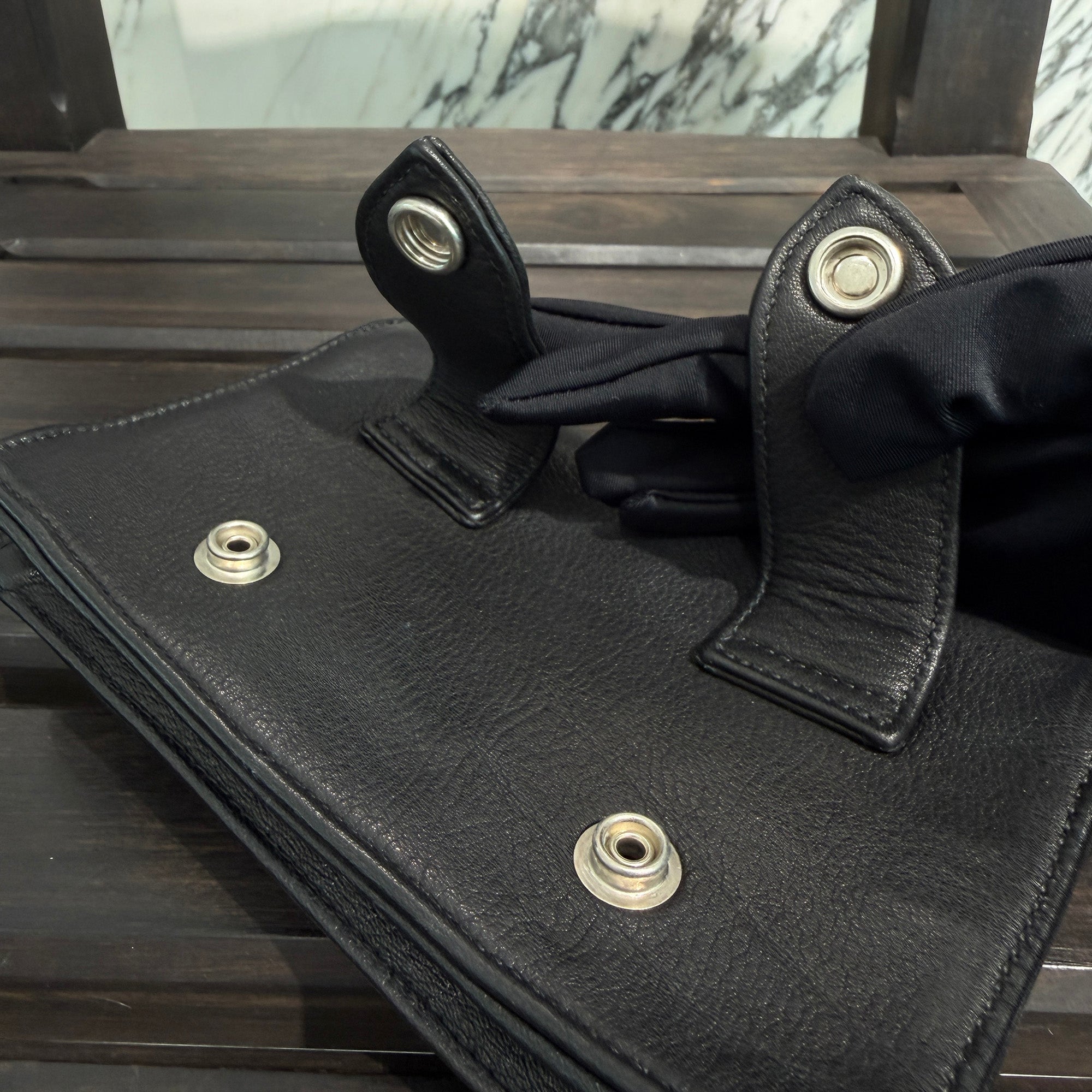 CHROME HEARTS 2CLIP Mini Classic Chain Leather Hand Bag クロムハーツ 2クリップ ミニクラッシックチェーン レザーハンドバッグ