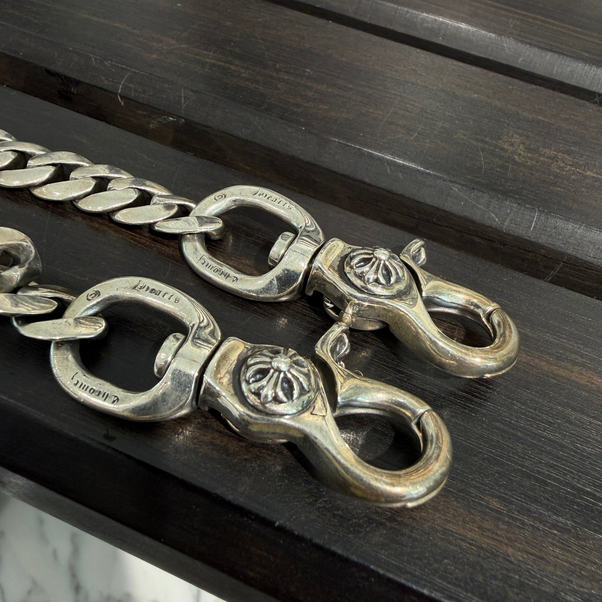 CHROME HEARTS 2CLIP Mini Classic Chain Leather Hand Bag クロムハーツ 2クリップ ミニクラッシックチェーン レザーハンドバッグ