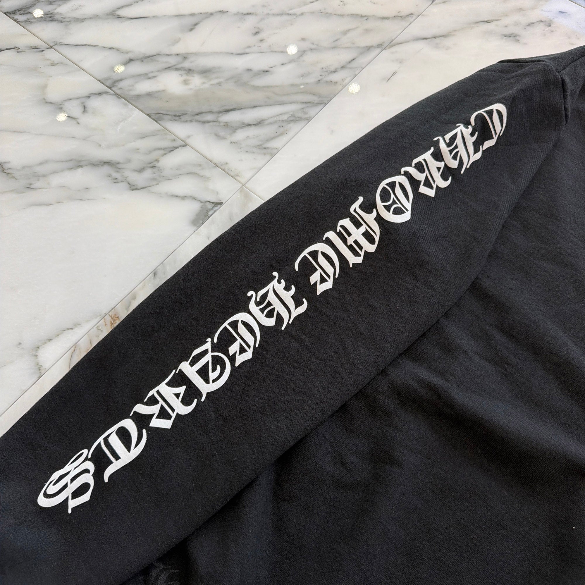 CHROME HEARTS Back Scroll Label Crew Neck Sweatshirt Size L クロムハーツ バックスクロールラベルロゴ クルーネックスウェットシャツ サイズL