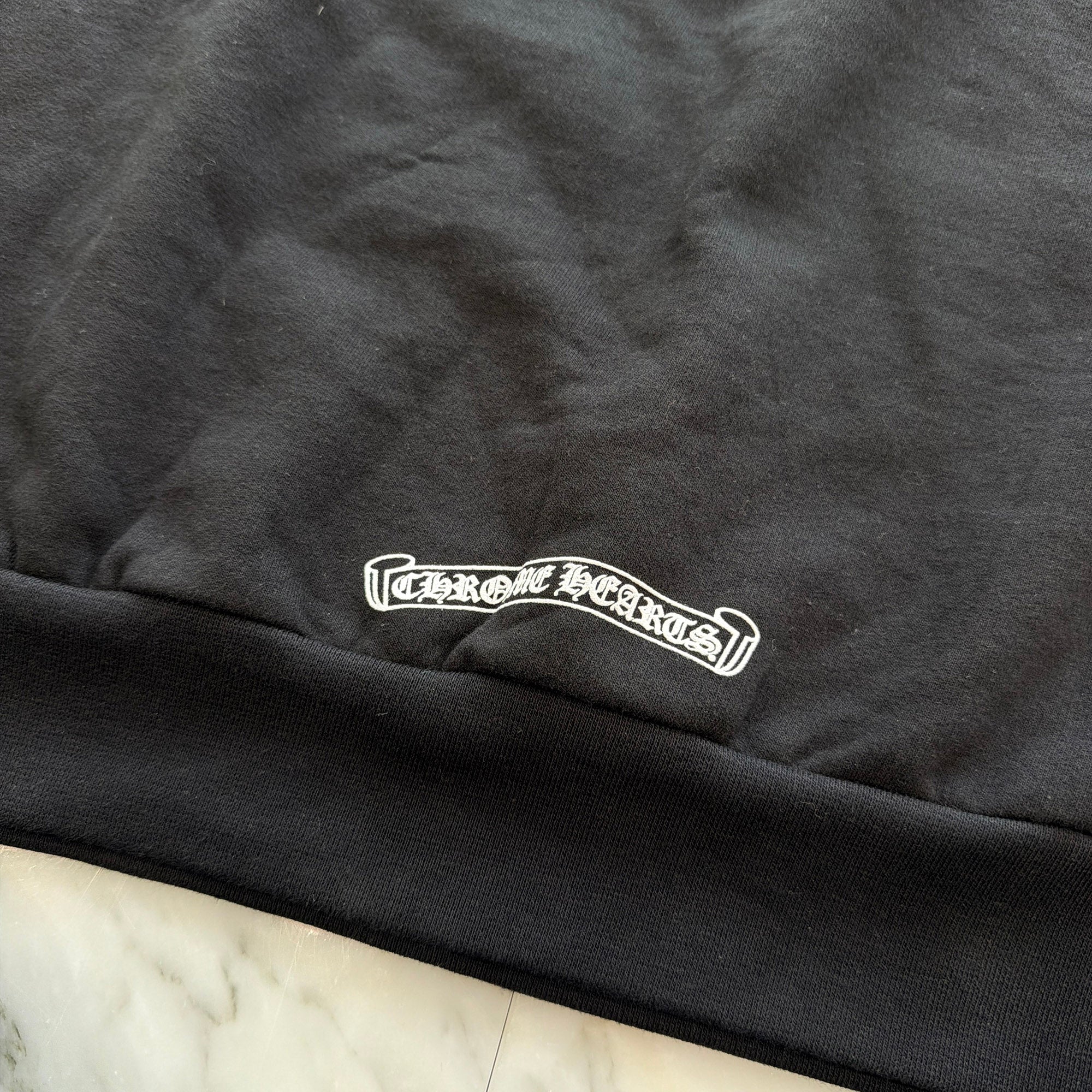 CHROME HEARTS Back Scroll Label Crew Neck Sweatshirt Size L クロムハーツ バックスクロールラベルロゴ クルーネックスウェットシャツ サイズL