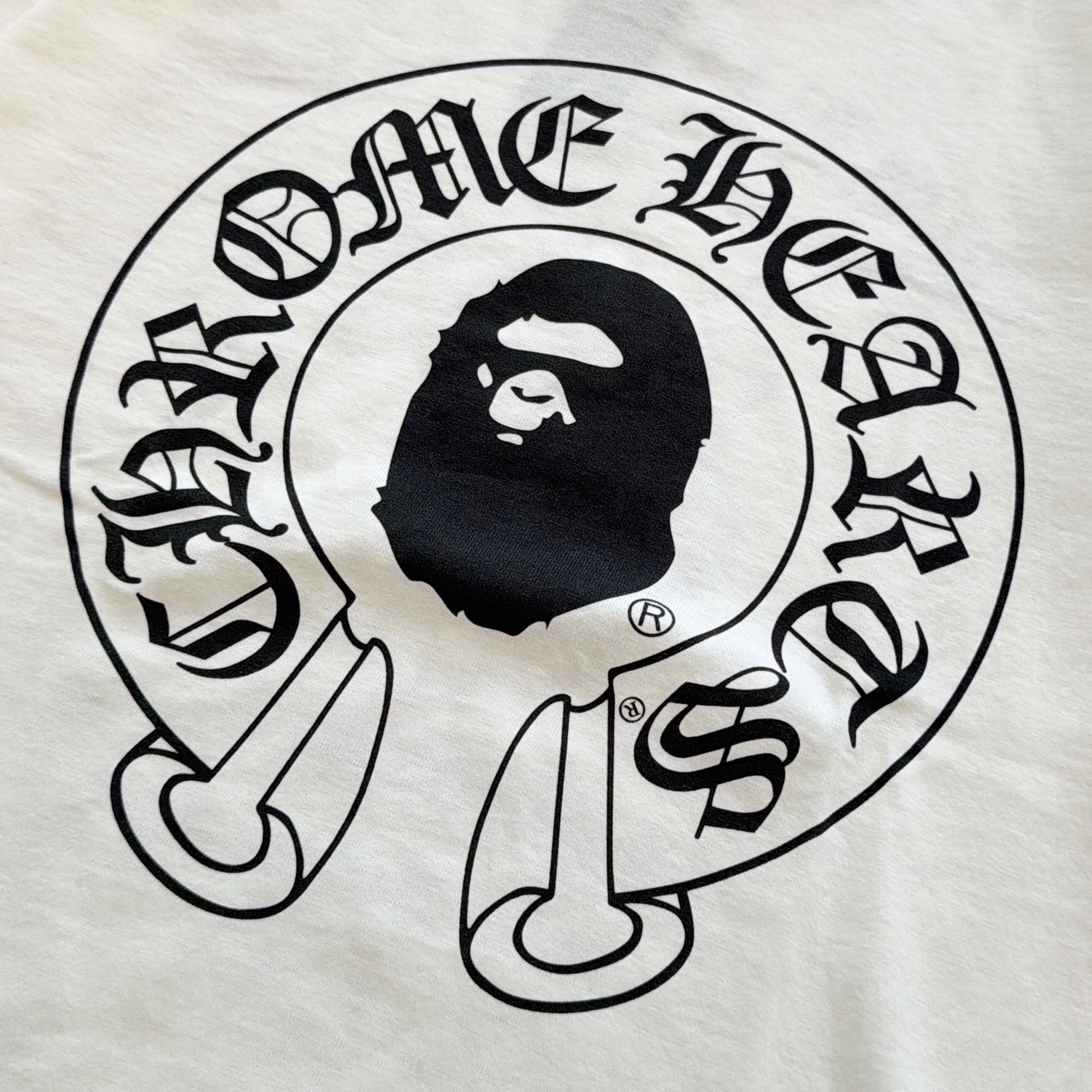 CHROME HEARTS × A BATHING APE Baby Milo Horseshoe Tee Size S クロムハーツ × アベイシングエイプ ベイビーマイロ ホースシュー Tシャツ サイズS