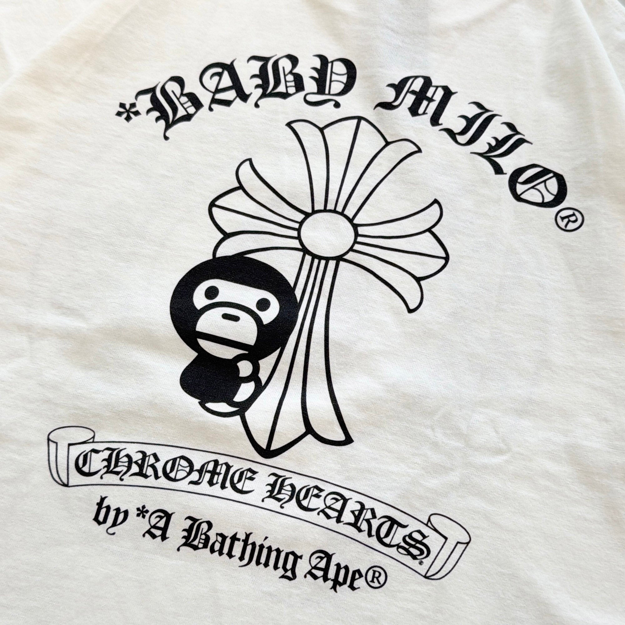 CHROME HEARTS × A BATHING APE Baby Milo Horseshoe Tee Size S クロムハーツ × アベイシングエイプ ベイビーマイロ ホースシュー Tシャツ サイズS