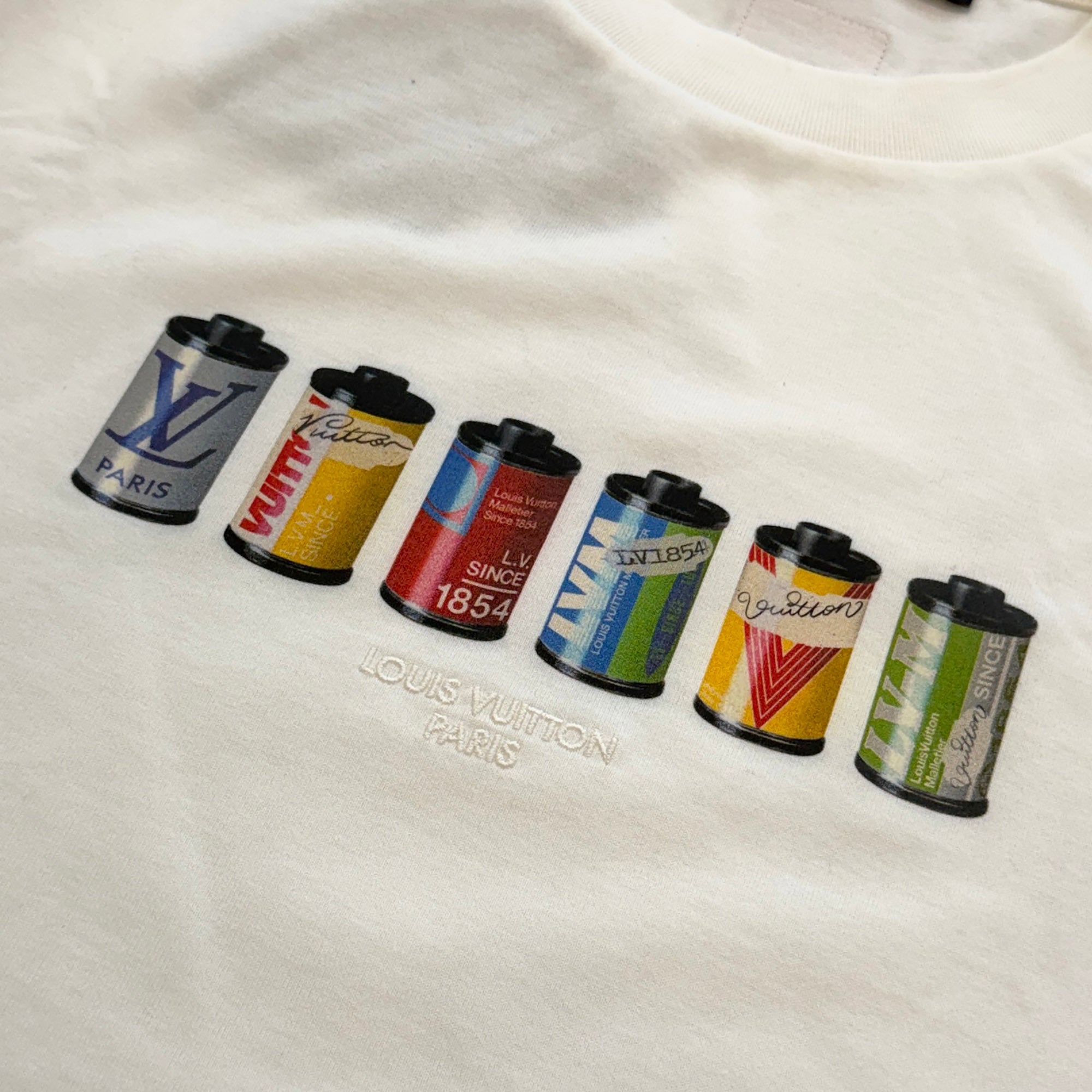 LOUIS VUITTON 2019SS Film Case Print Tee 1AKM2I Size S ルイヴィトン フィルムケース プリント Tシャツ サイズS