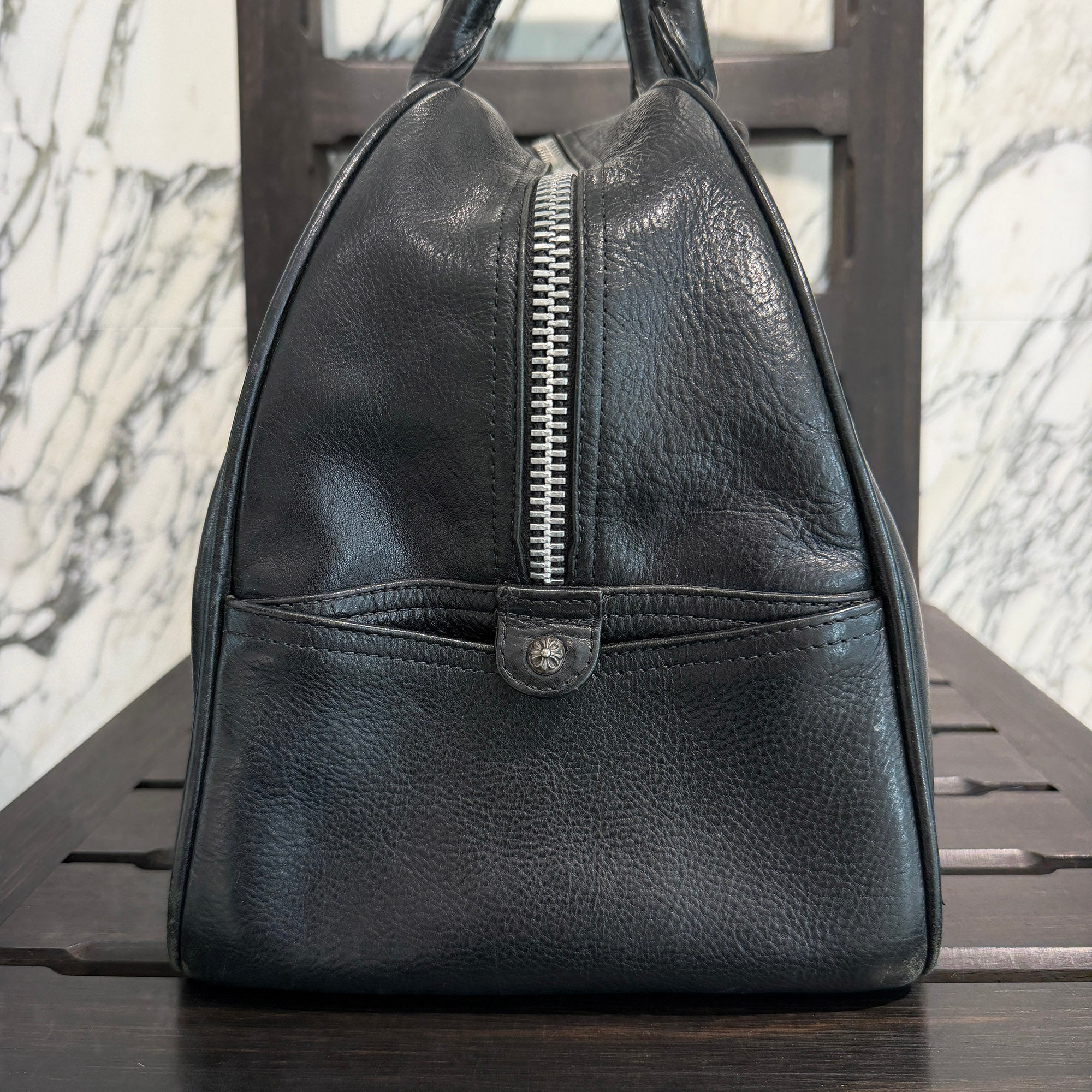 CHROME HEARTS Medium GYM Cemetery Cross Patch Hand Bag クロムハーツ ミディアム ジム セメタリークロスパッチ ハンドバッグ