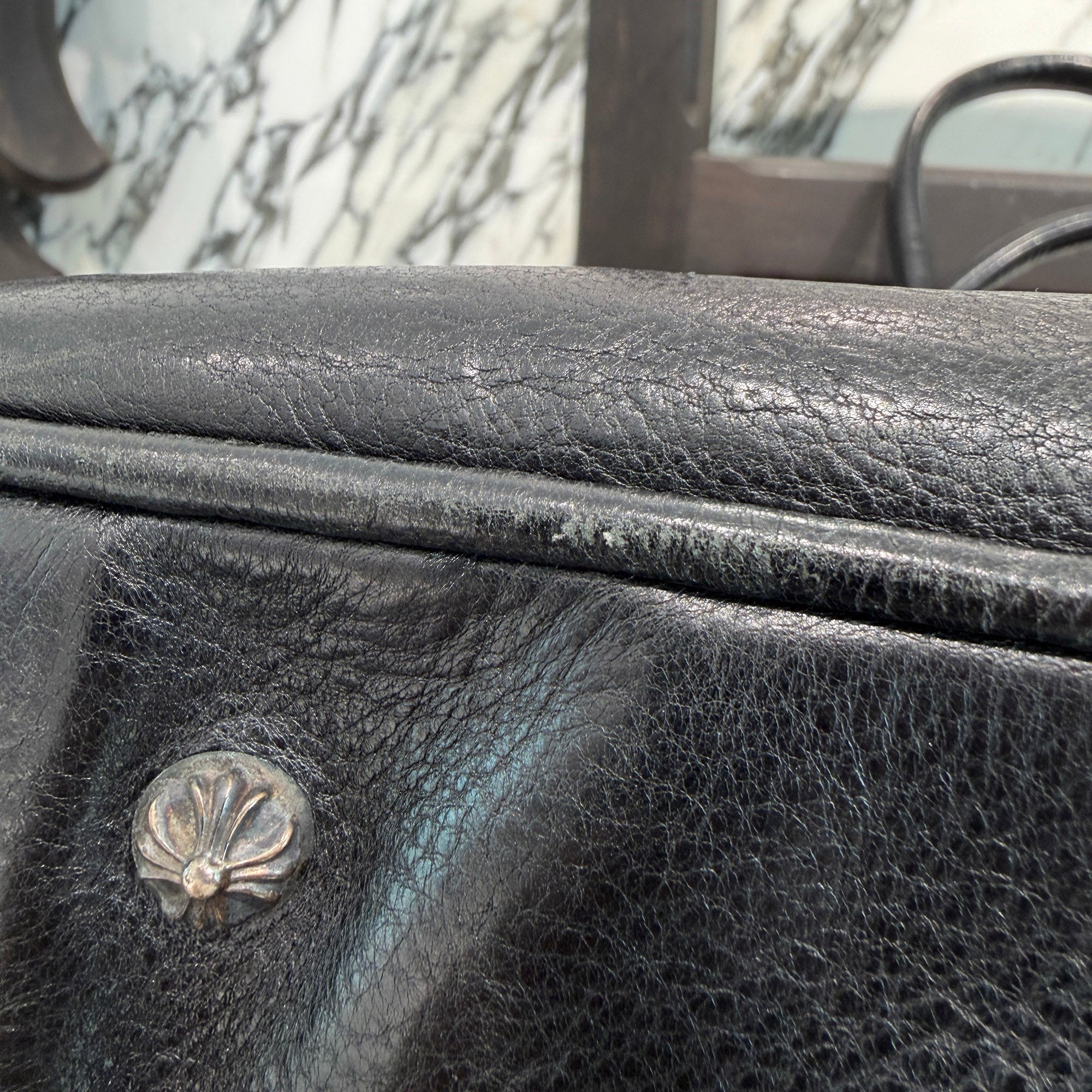 CHROME HEARTS Medium GYM Cemetery Cross Patch Hand Bag クロムハーツ ミディアム ジム セメタリークロスパッチ ハンドバッグ
