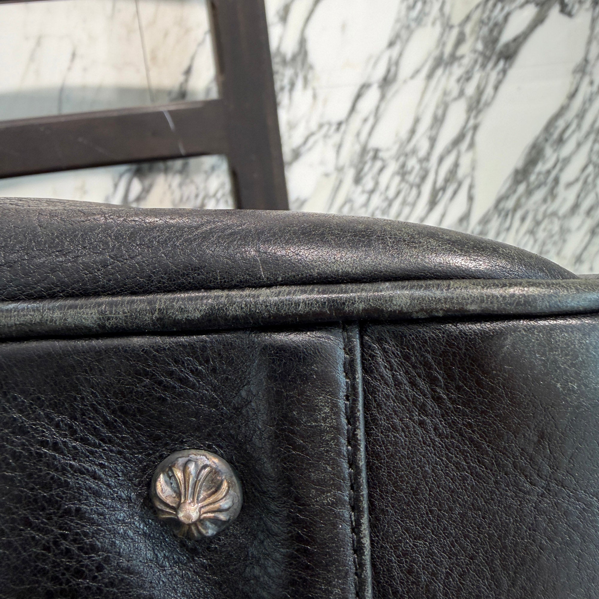 CHROME HEARTS Medium GYM Cemetery Cross Patch Hand Bag クロムハーツ ミディアム ジム セメタリークロスパッチ ハンドバッグ