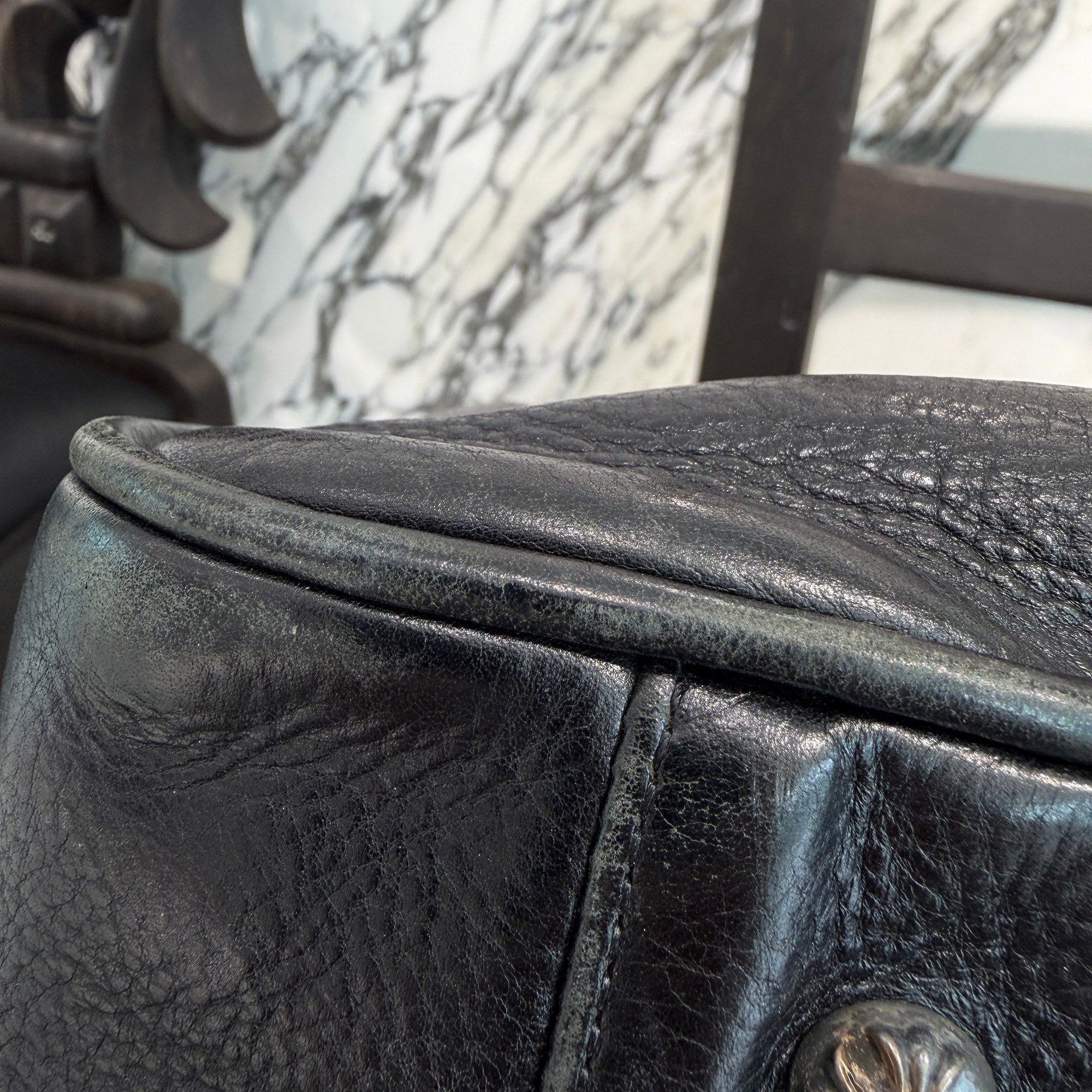 CHROME HEARTS Medium GYM Cemetery Cross Patch Hand Bag クロムハーツ ミディアム ジム セメタリークロスパッチ ハンドバッグ