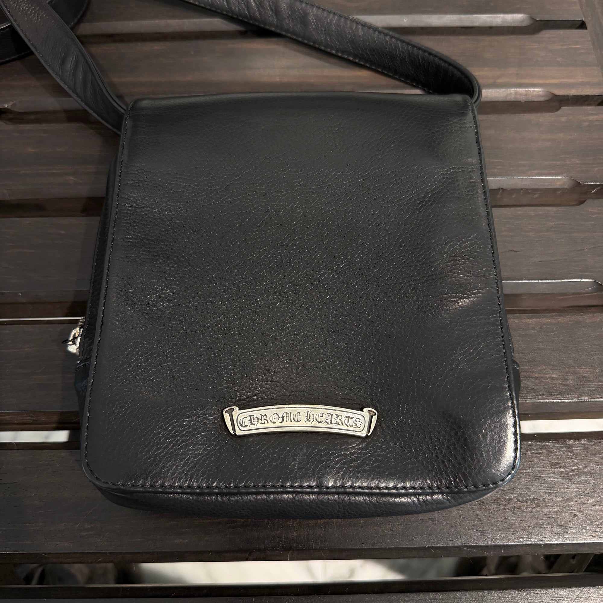 CHROME HEARTS MILO Large Dagger Leather Shoulder Bag クロムハーツ マイロ ラージダガー レザーショルダーバッグ