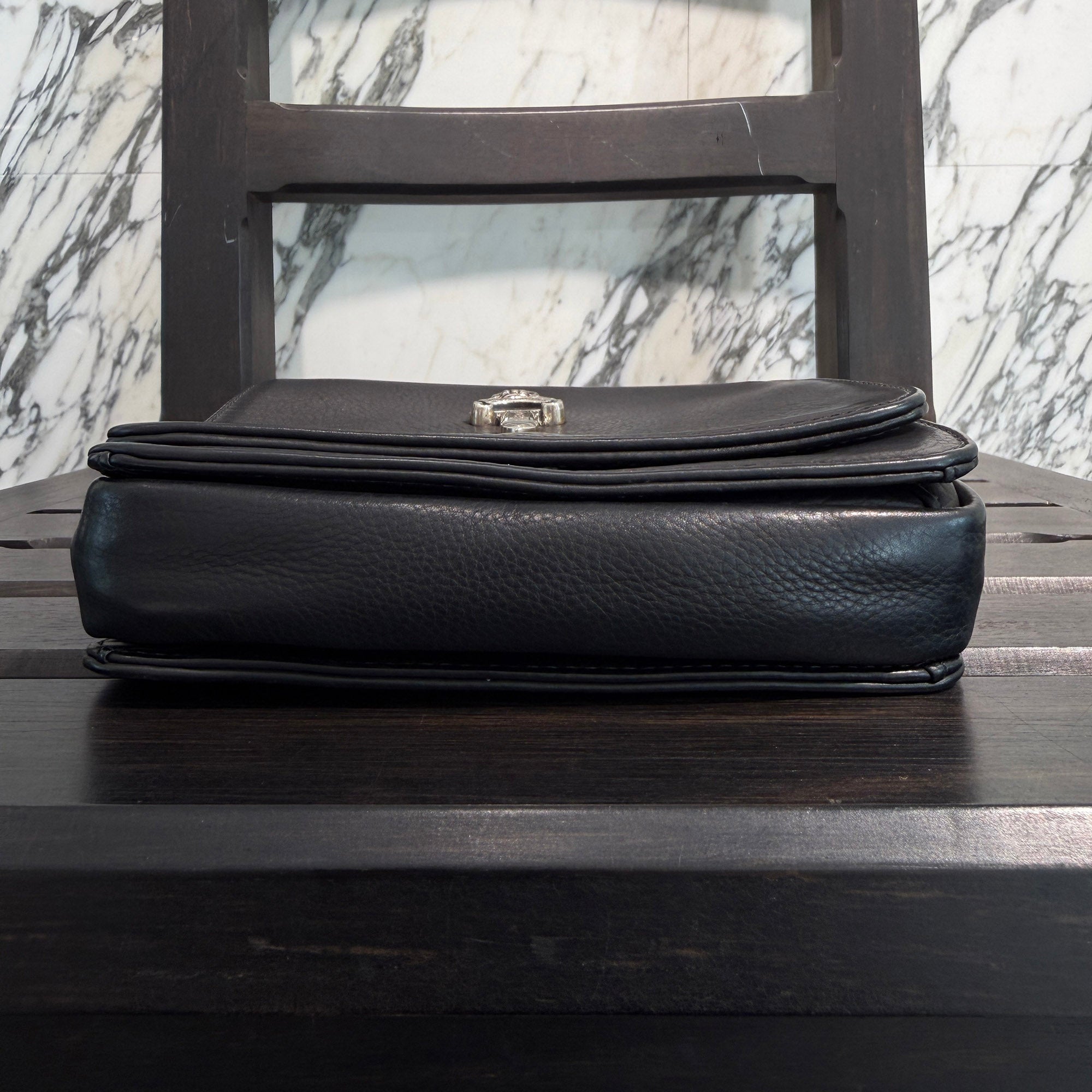 CHROME HEARTS MILO Large Dagger Leather Shoulder Bag クロムハーツ マイロ ラージダガー レザーショルダーバッグ