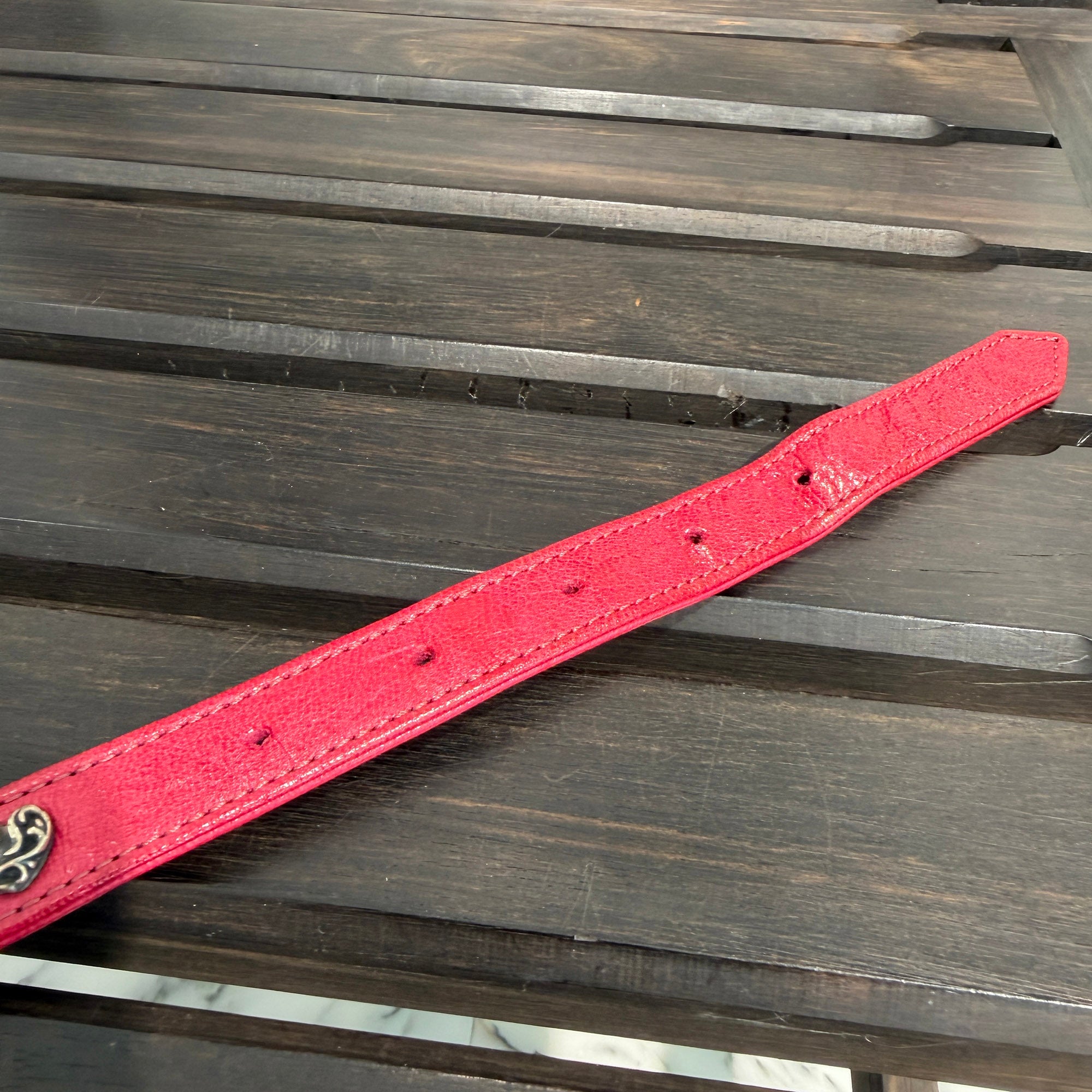 CHROME HEARTS Anchor Charm Gunslinger Buckle Dog Collar クロムハーツ アンカーチャーム ガンスリンガー バックル ドッグカラー