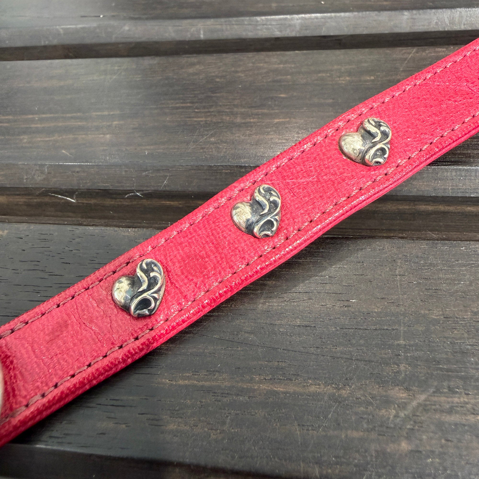 CHROME HEARTS Anchor Charm Gunslinger Buckle Dog Collar クロムハーツ アンカーチャーム ガンスリンガー バックル ドッグカラー