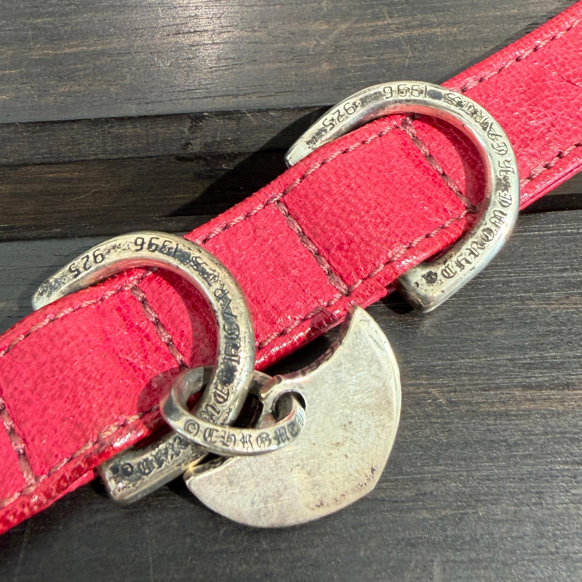 CHROME HEARTS Anchor Charm Gunslinger Buckle Dog Collar クロムハーツ アンカーチャーム ガンスリンガー バックル ドッグカラー