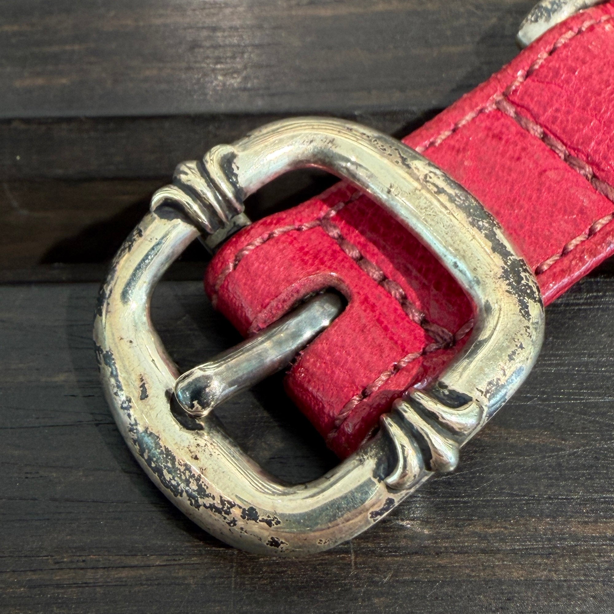 CHROME HEARTS Anchor Charm Gunslinger Buckle Dog Collar クロムハーツ アンカーチャーム ガンスリンガー バックル ドッグカラー