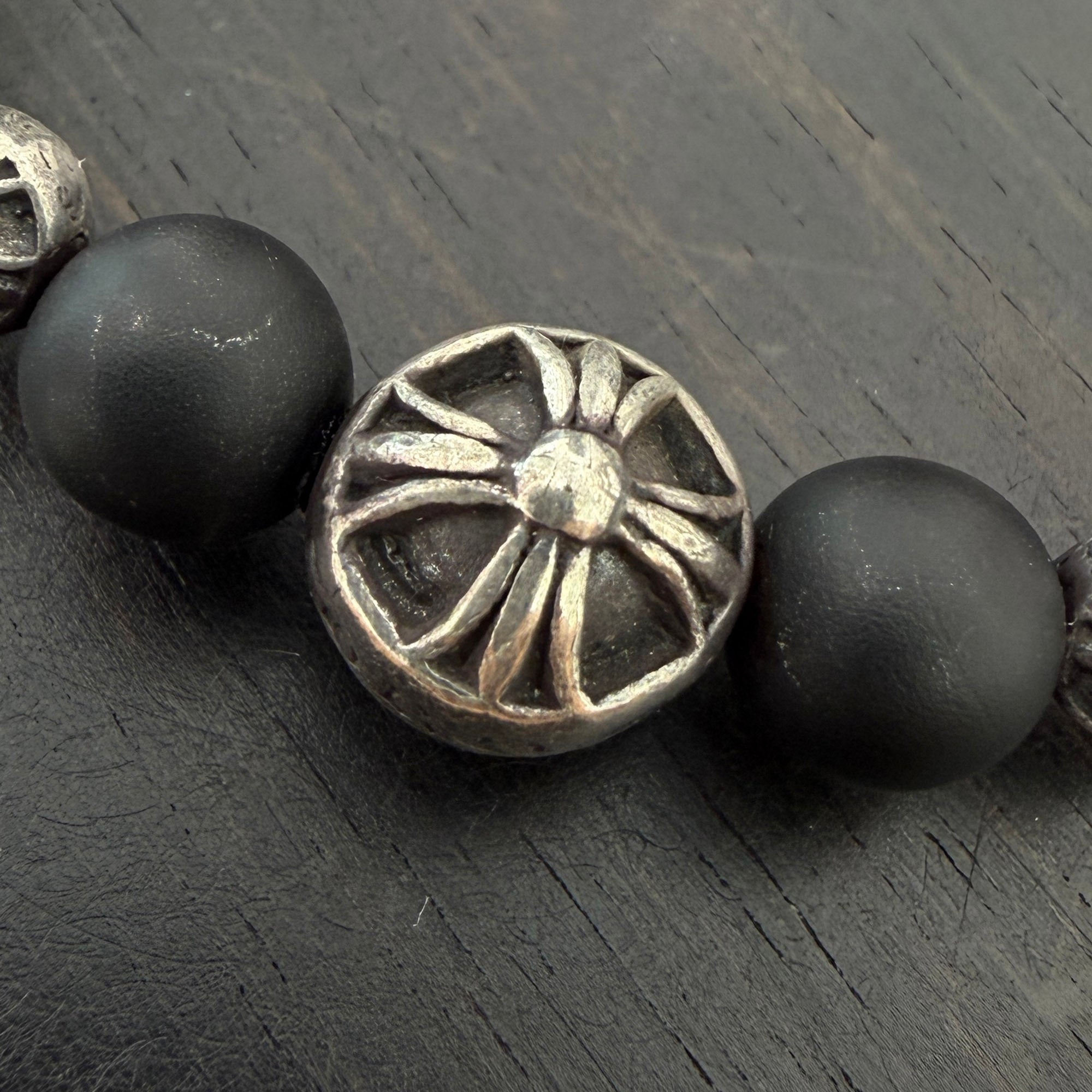 CHROME HEARTS CH Logo Ball Beads Bracelet Size 10mm クロムハーツ CHロゴボール ビーズブレスレット サイズ10mm