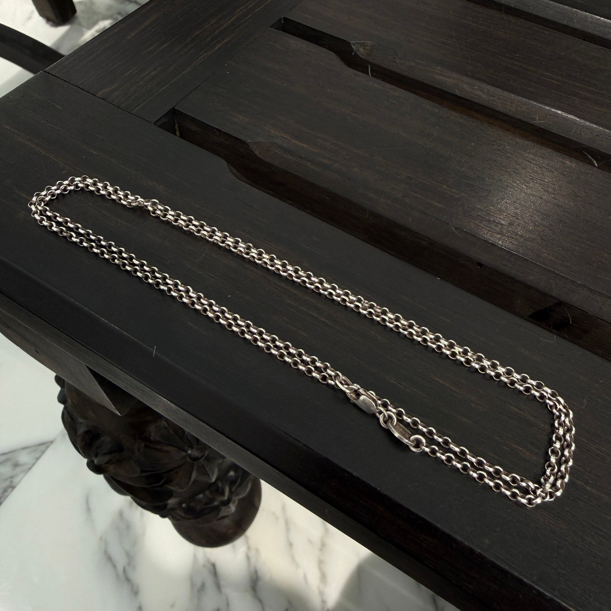 CHROME HEARTS Roll Chain Necklace Size 24 Inch クロムハーツ ロールチェーン ネックレス サイズ24インチ