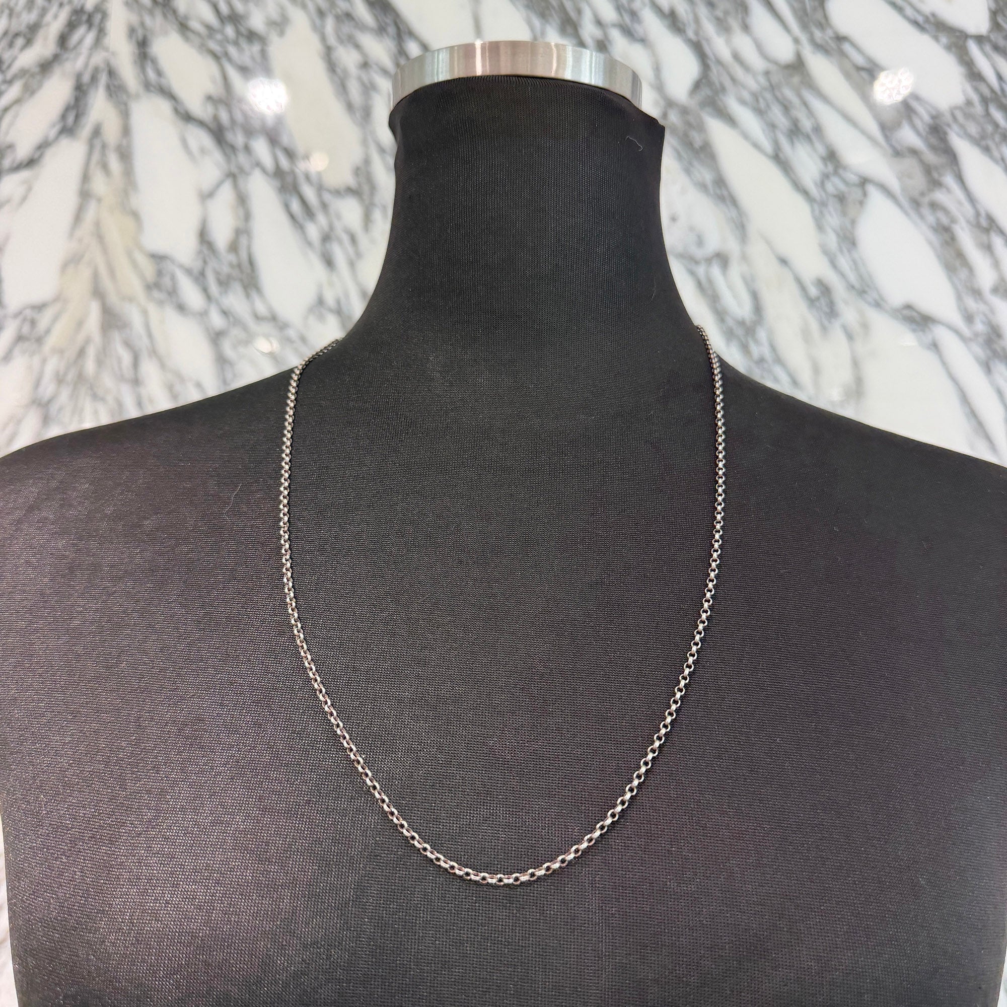 CHROME HEARTS Roll Chain Necklace Size 24 Inch クロムハーツ ロールチェーン ネックレス サイズ24インチ