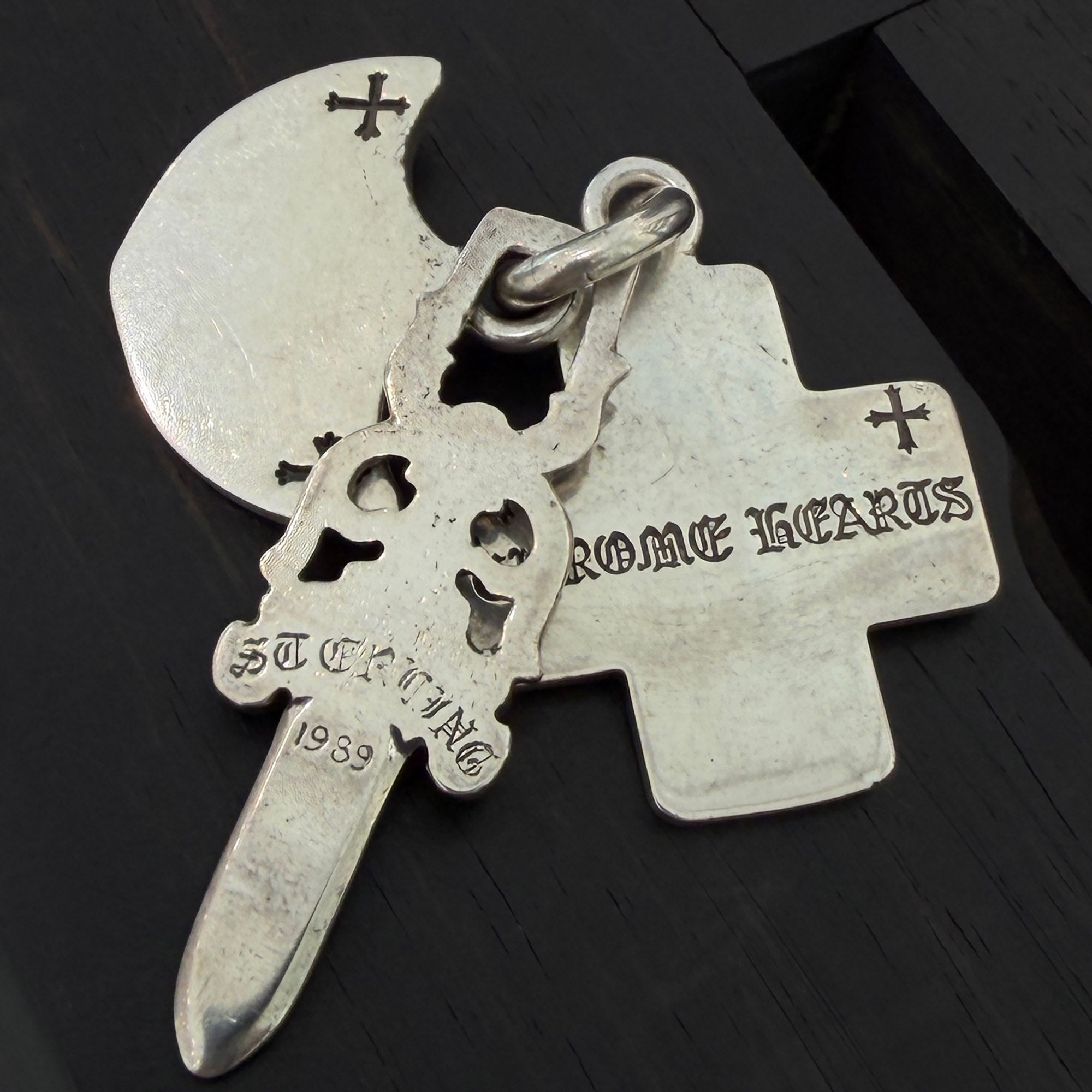 CHROME HEARTS 3 TRINKETS Charm Pendant Top クロムハーツ 3 トリンケッツ チャーム ペンダントトップ