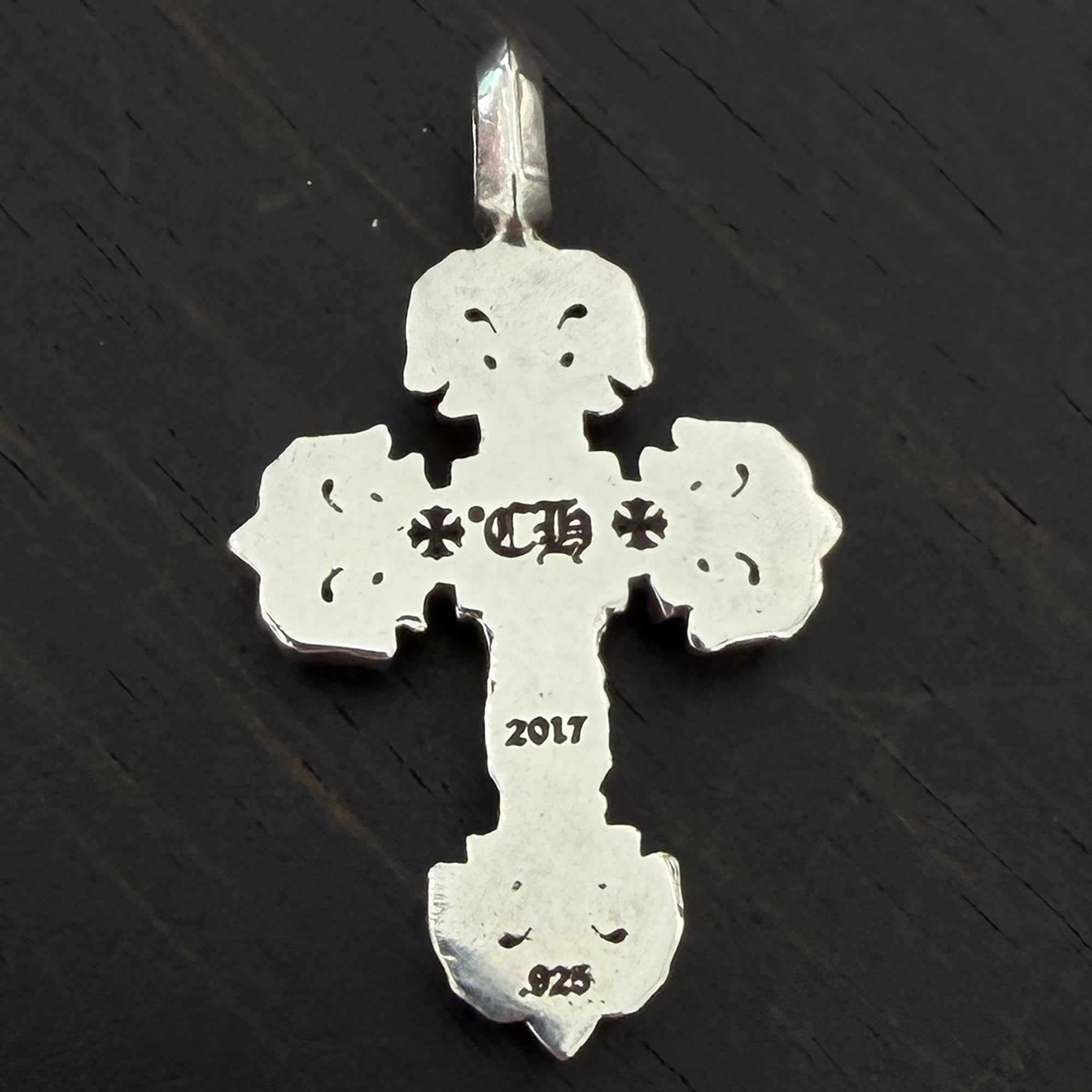 CHROME HEARTS Tiny Filigree Cross Charm Pendent Top クロムハーツ タイニー フィリグリークロス チャーム ペンダント トップ