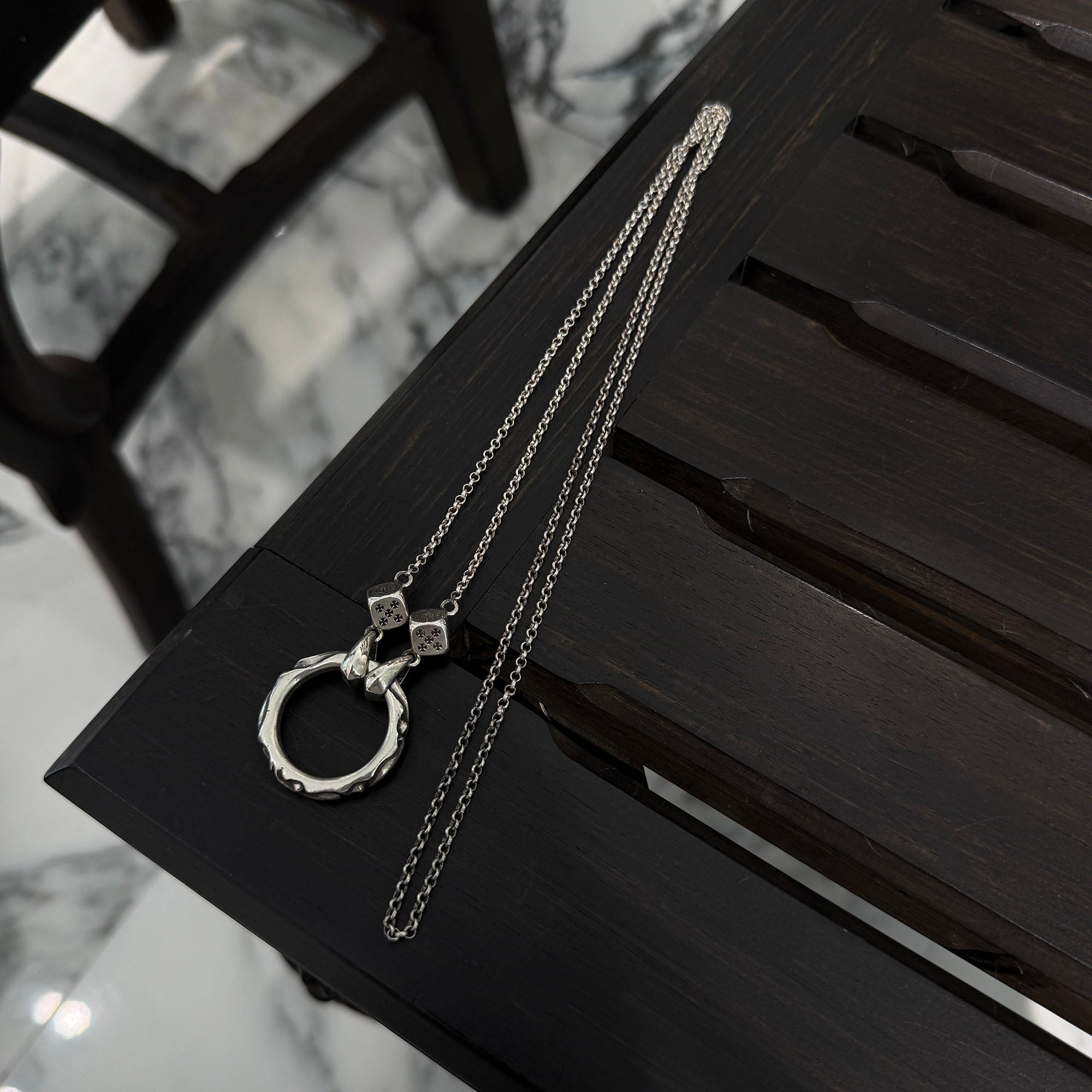 CHROME HEARTS Dice Chain Eyewear Loop クロムハーツ ダイスチェーン アイウェア ループ