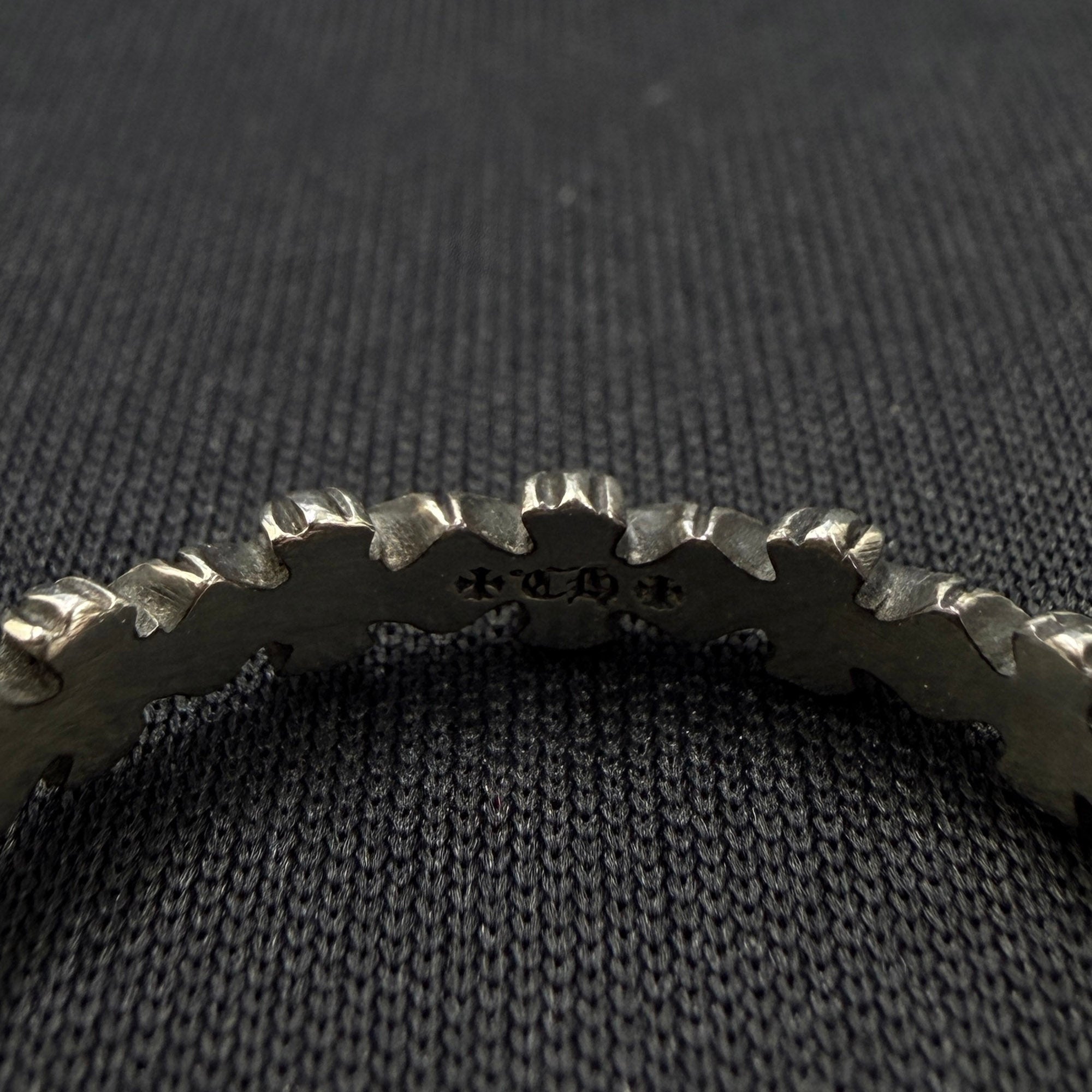 CHROME HEARTS Tiny E CH Plus Band Ring Size 21.5号 クロムハーツ タイニーE CHプラス バンドリング 21.5号