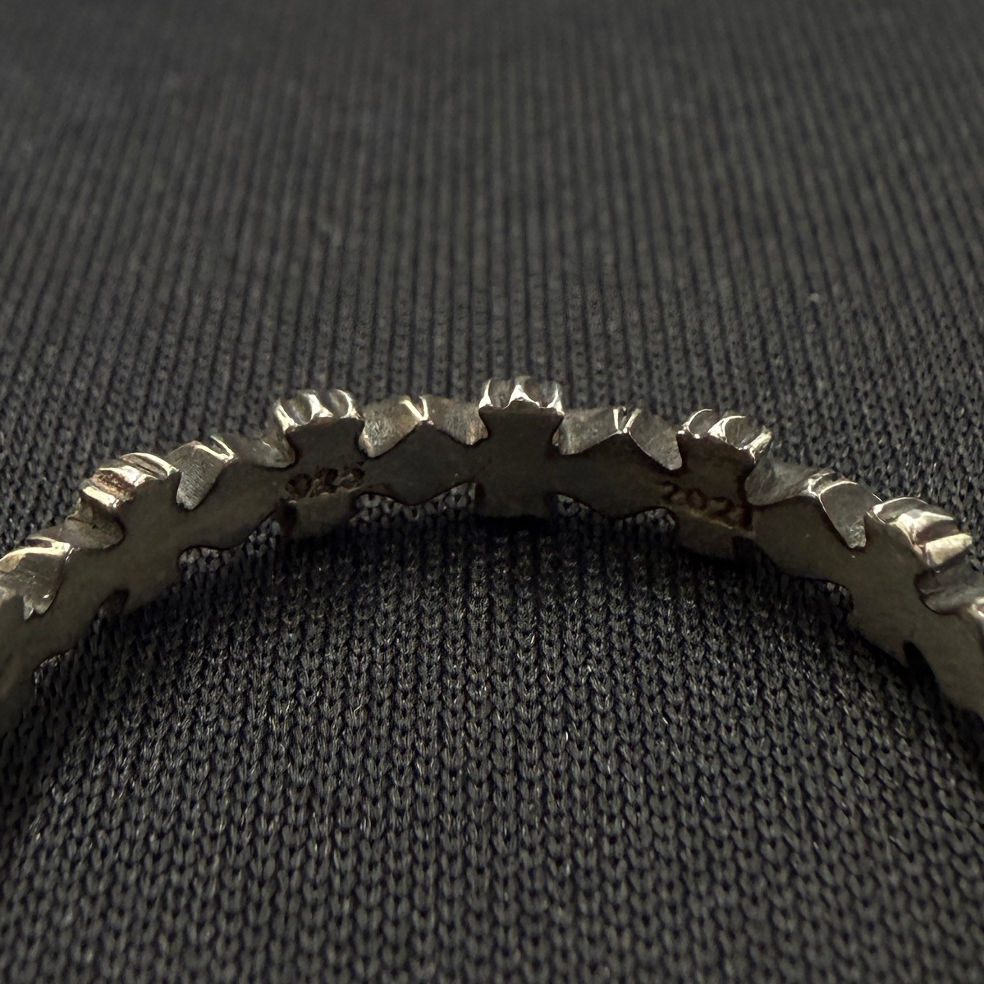 CHROME HEARTS Tiny E CH Plus Band Ring Size 21.5号 クロムハーツ タイニーE CHプラス バンドリング 21.5号